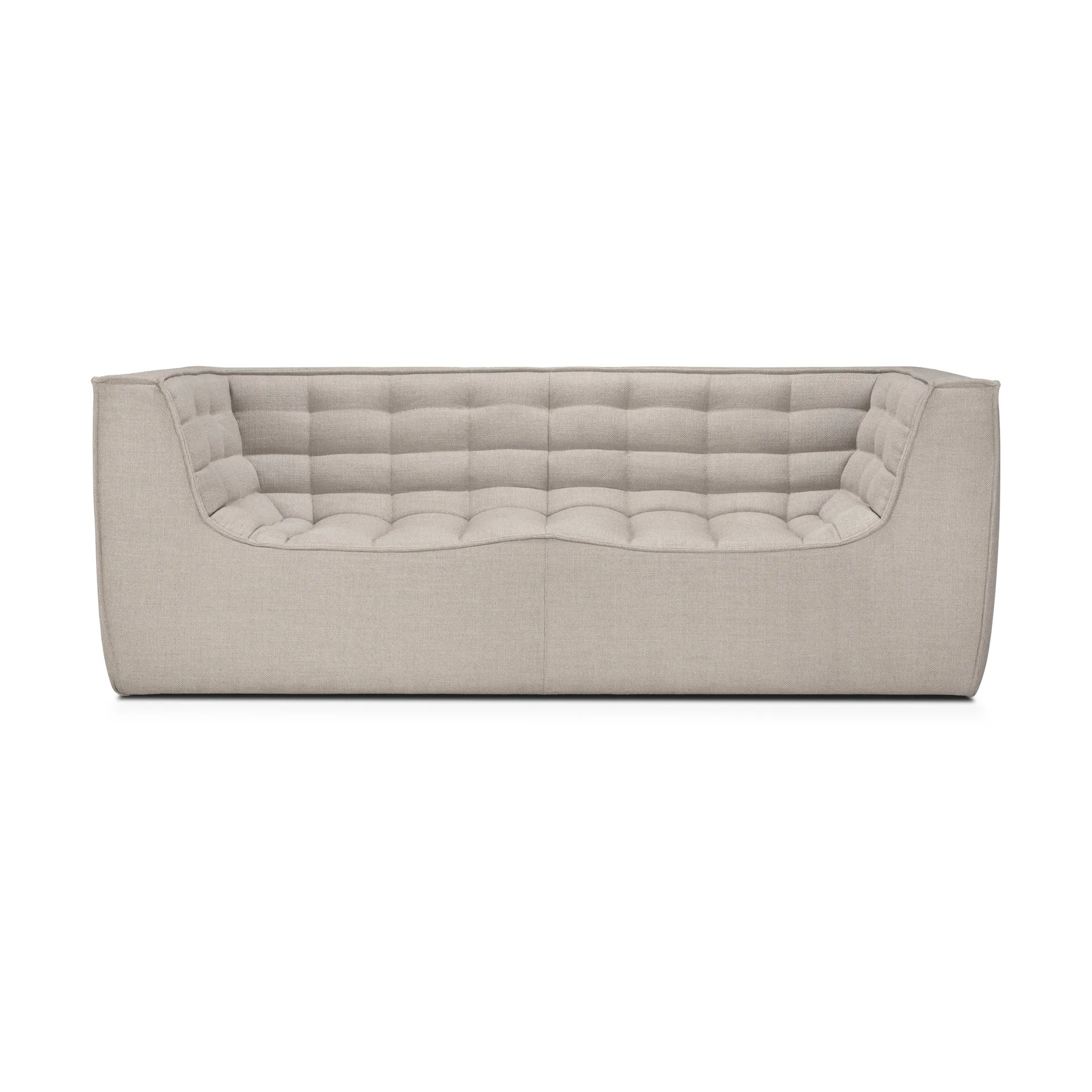 Ethnicraft N701 sohva 2-istuttava Beige, käsinojilla