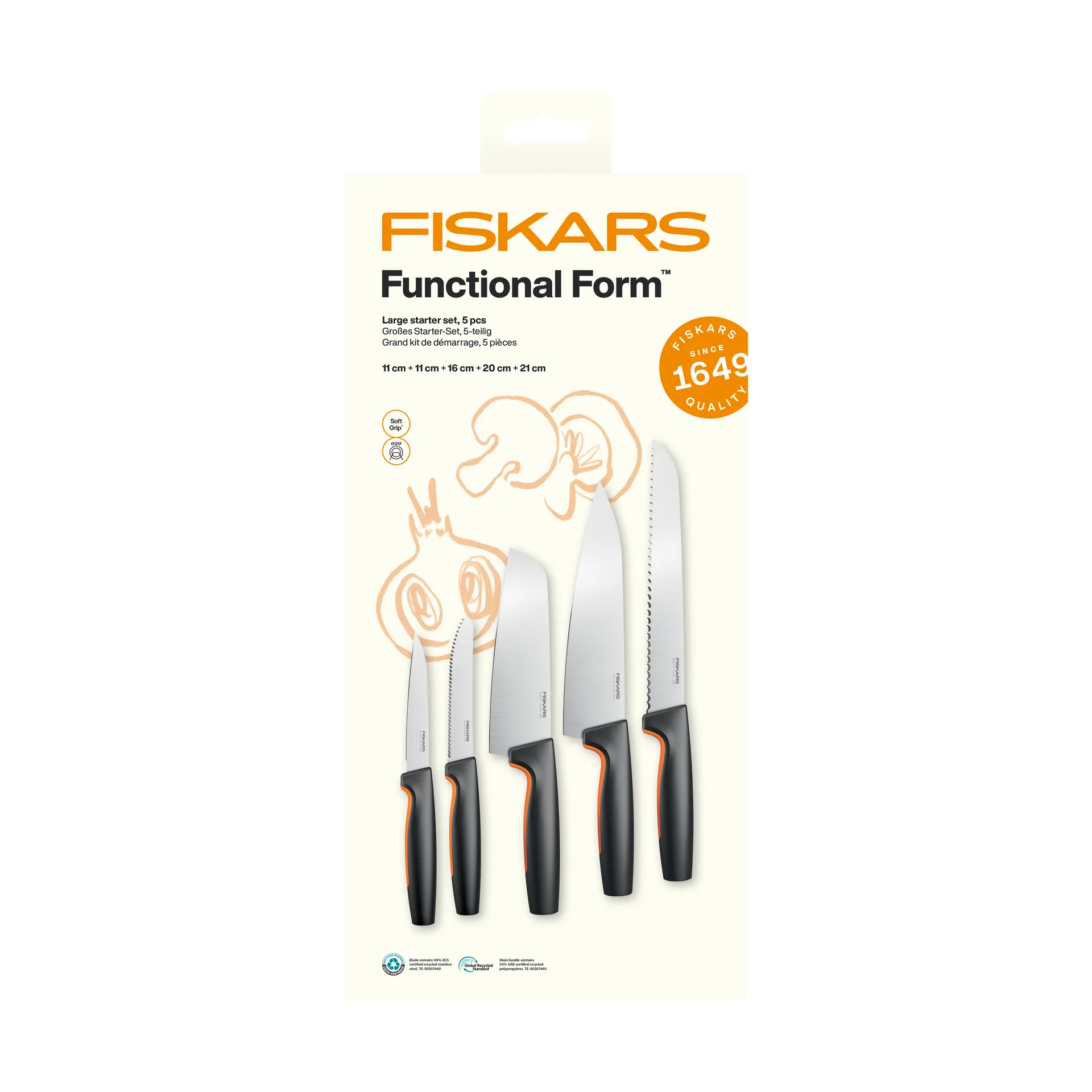 Fiskars Functional Form veitsisetti Suuri