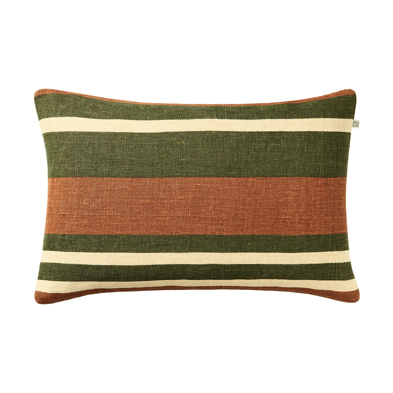 Chhatwal & Jonsson Vera tyynynpäällinen Apricot Orange-Cactus Green, 40x60 cm