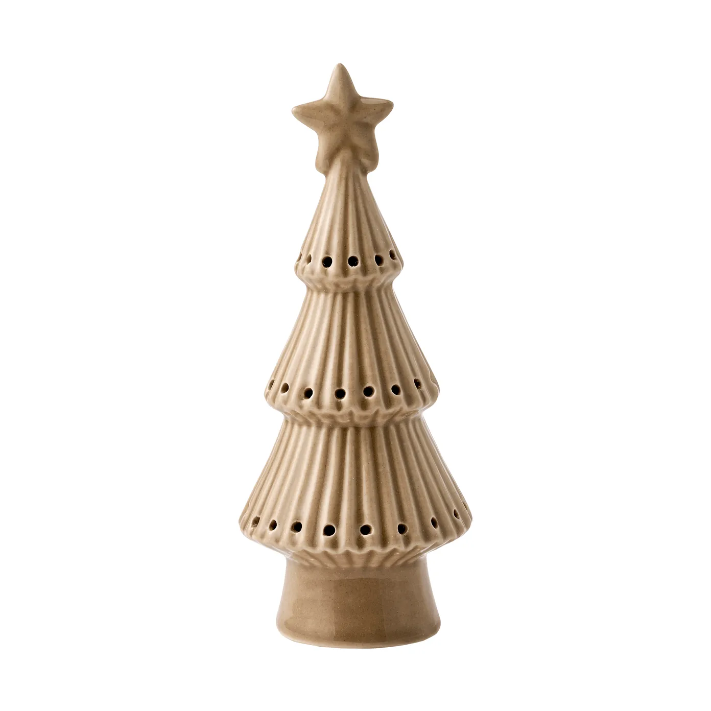 Lene Bjerre Mythel LED puukoriste Beige, 7x7xK17,2 cm