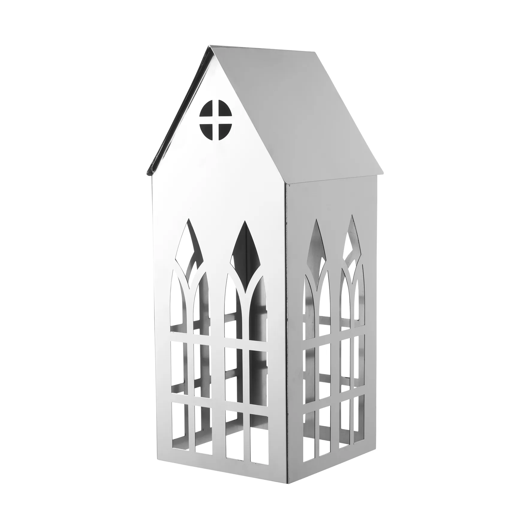 Lene Bjerre Sigrine house kynttilälyhty Hopeanvärinen, 14x14xK33 cm
