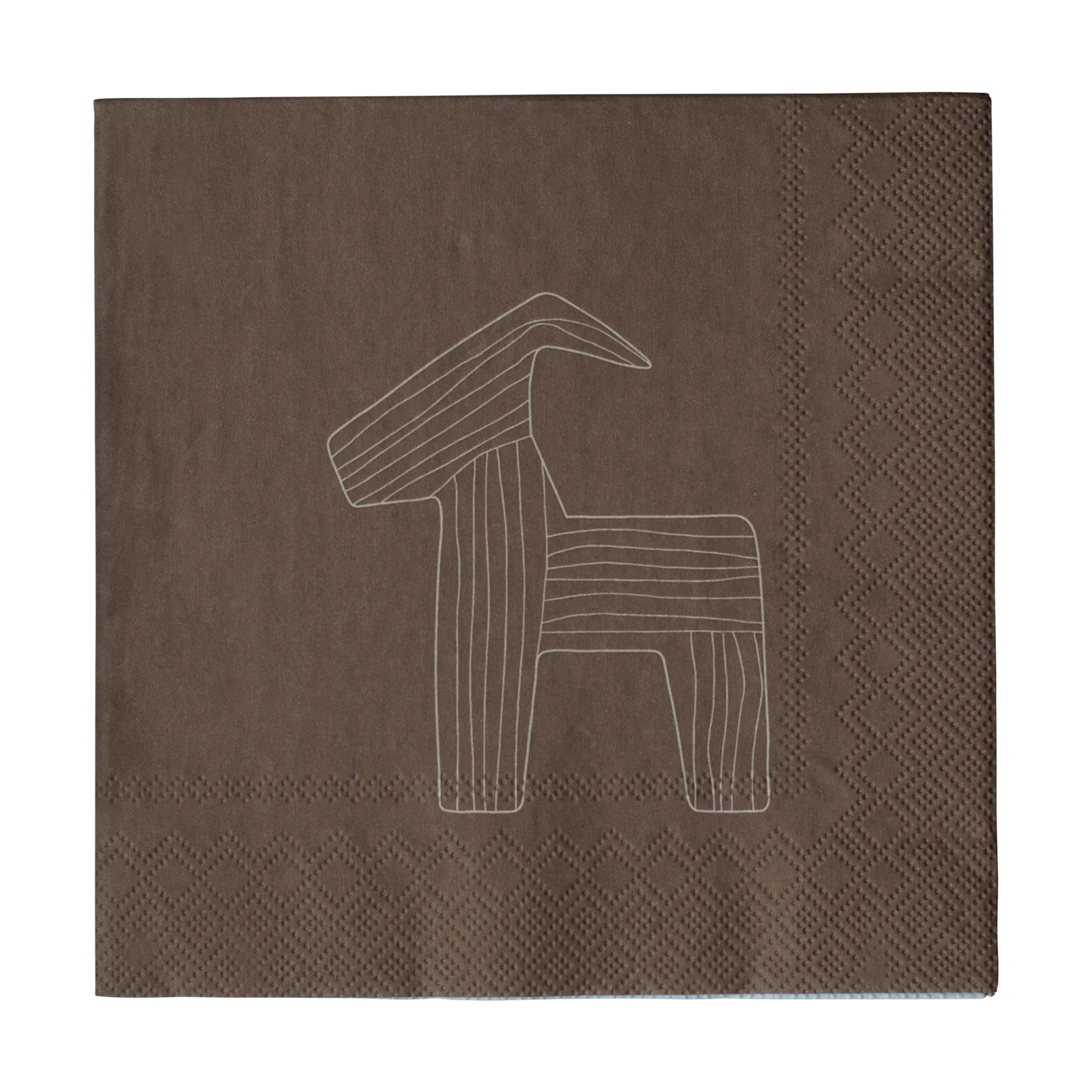 DBKD Bruse paperiservetti 33x33 cm 20-pack Ruskea