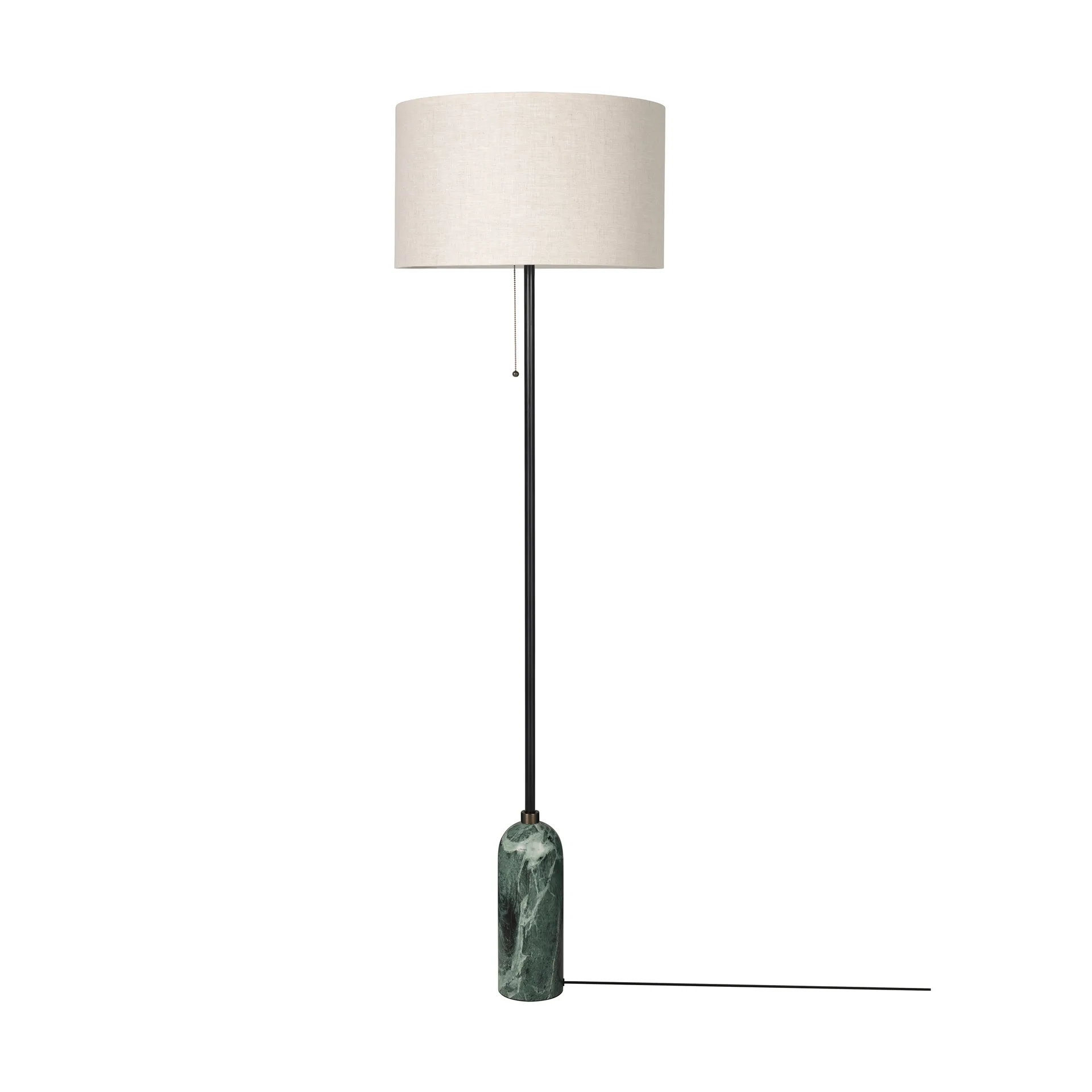 GUBI Gravity lattiavalaisin Emerald-marmori–kangas