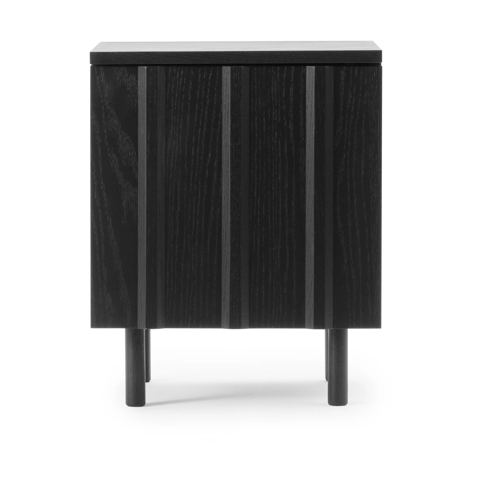 Normann Copenhagen Rib yöpöytä Soft black, 52x42x40 cm