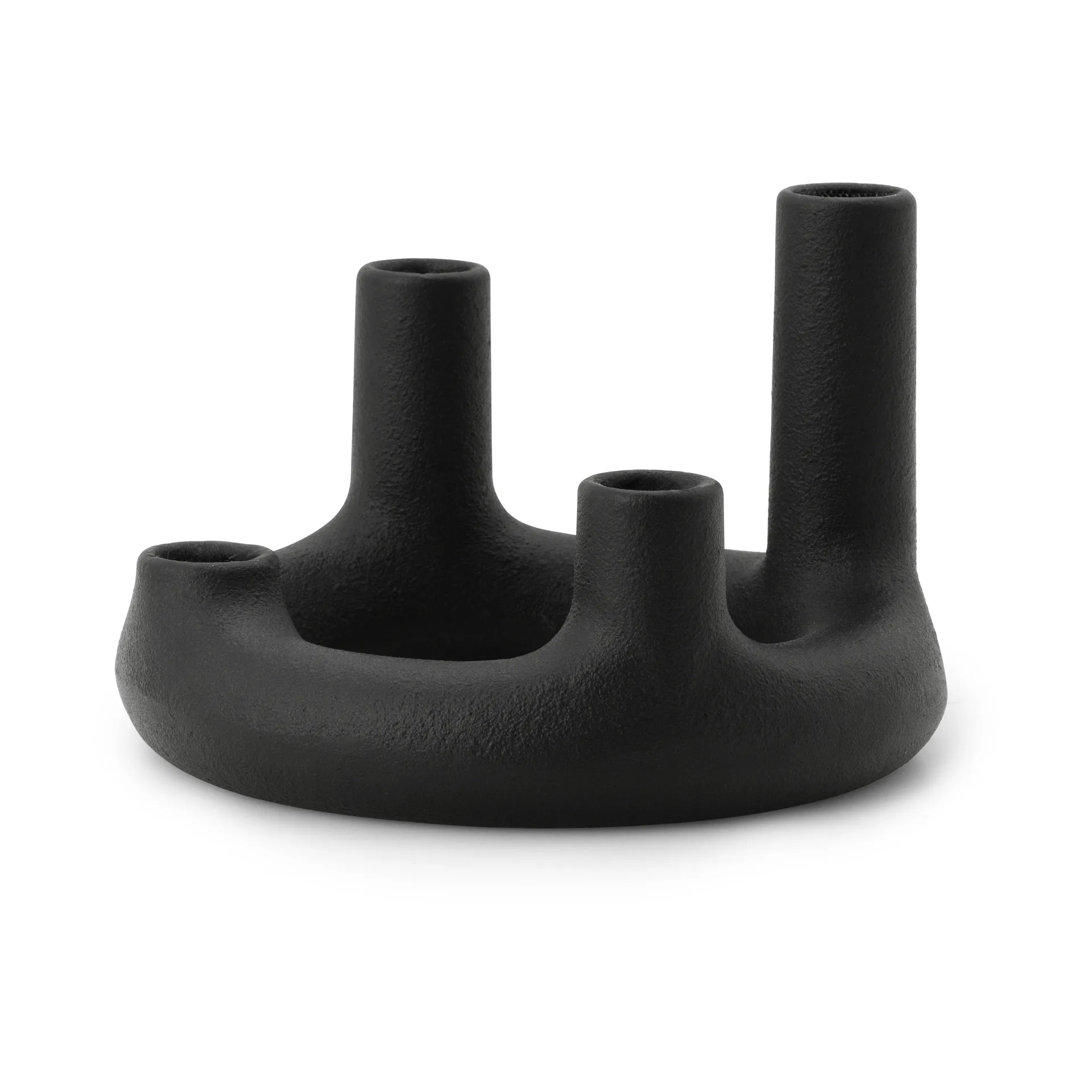Normann Copenhagen Trin-kynttilänjalka Musta, Ø17,7x11,8 cm