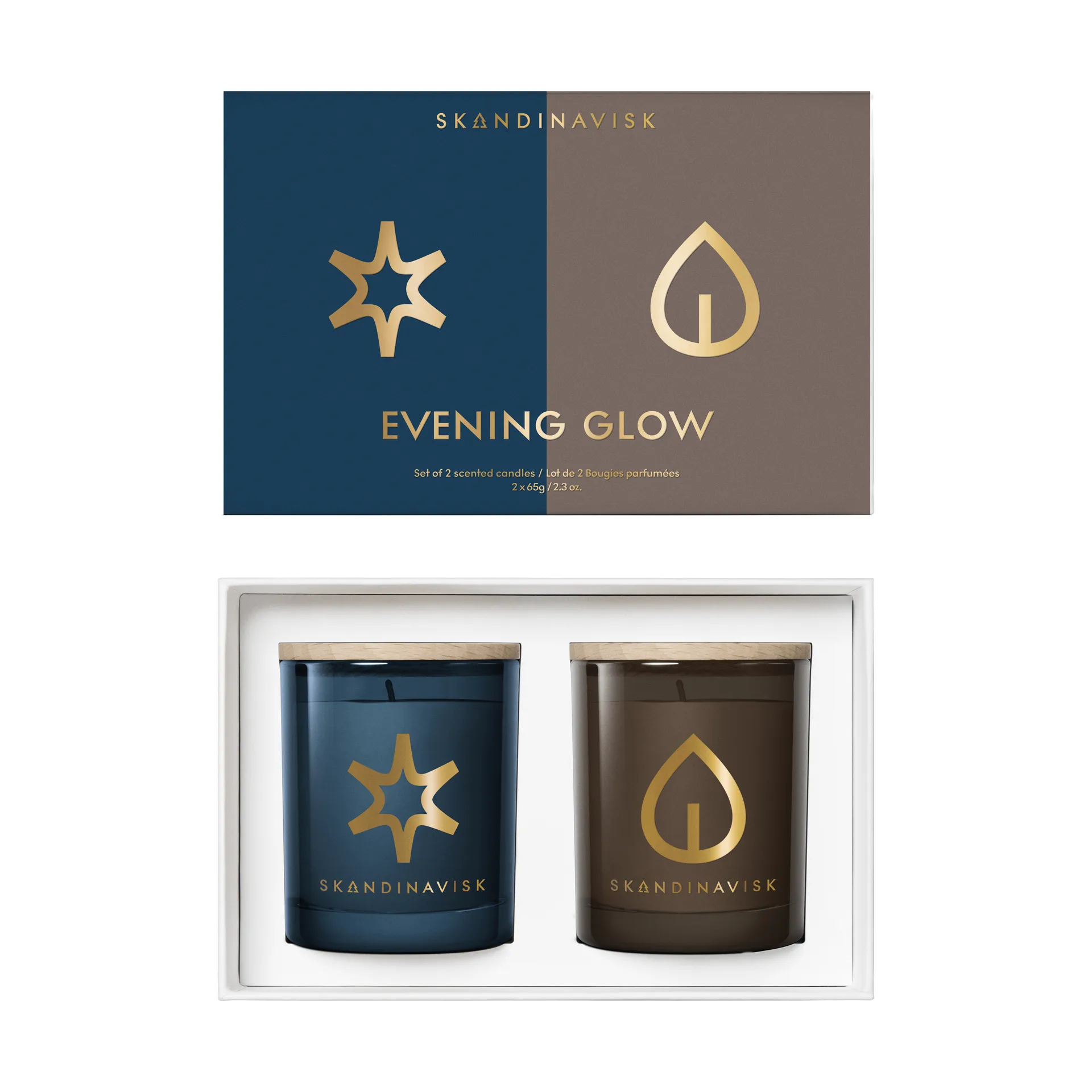 Skandinavisk Evening Glow tuoksukynttilä lahjasetti 2 kpl 65 g