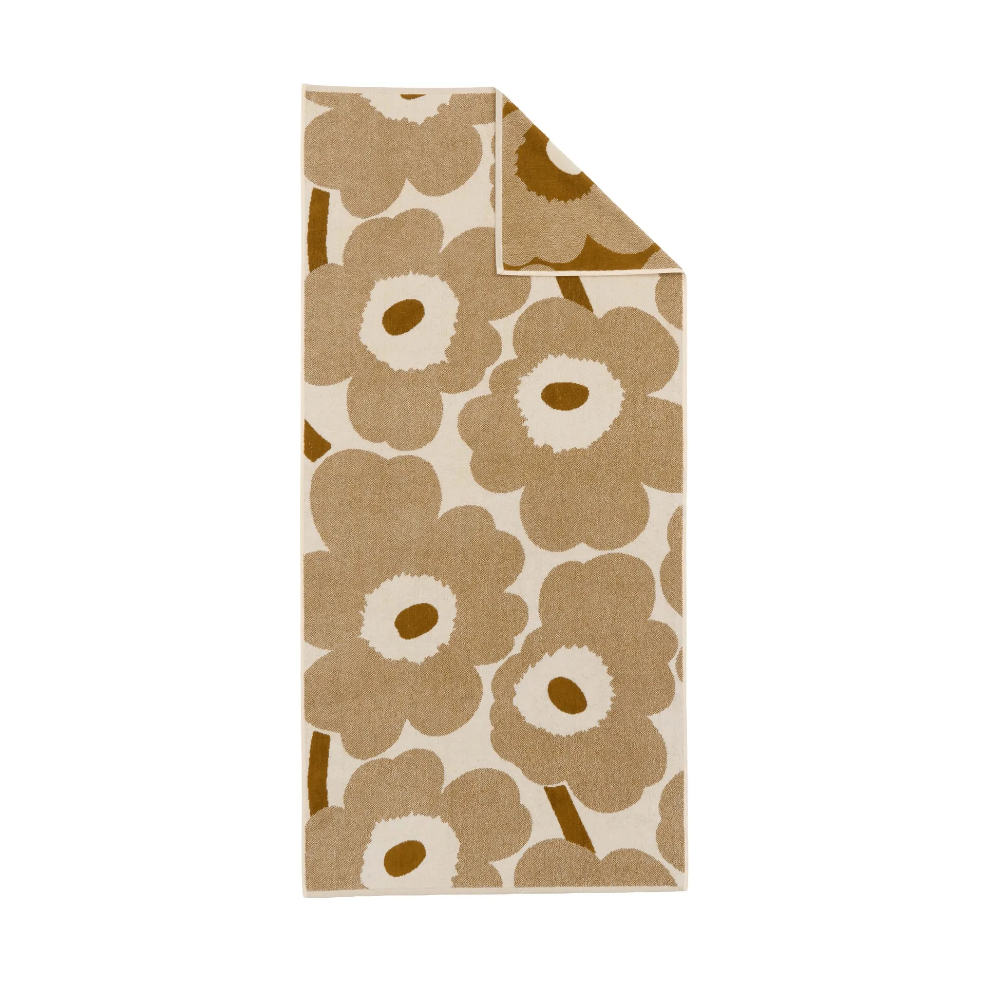 Marimekko Unikko kylpypyyhe 70 x 150 cm Off white-pronssi