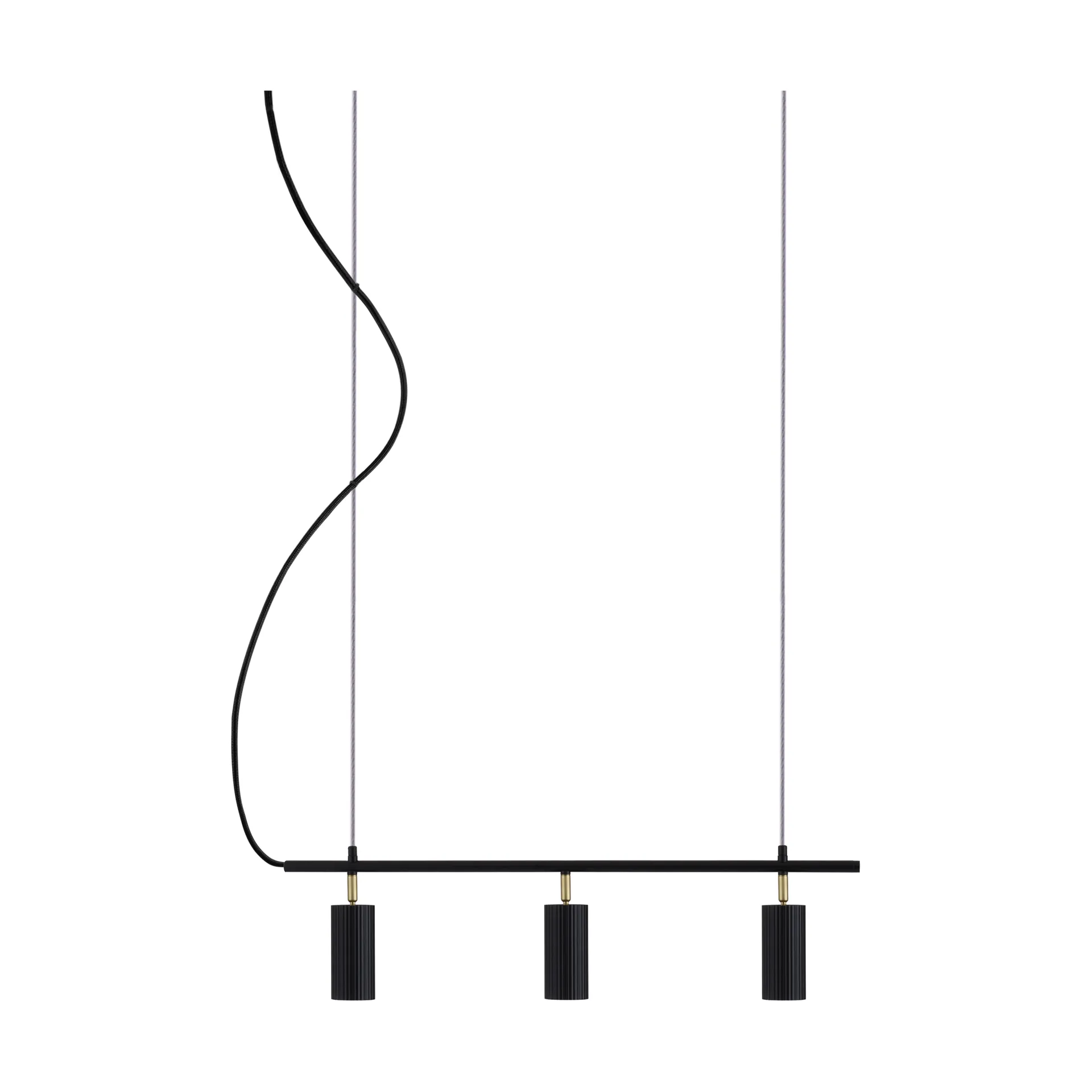 Globen Lighting Hubble 3 Long -plafondi Musta
