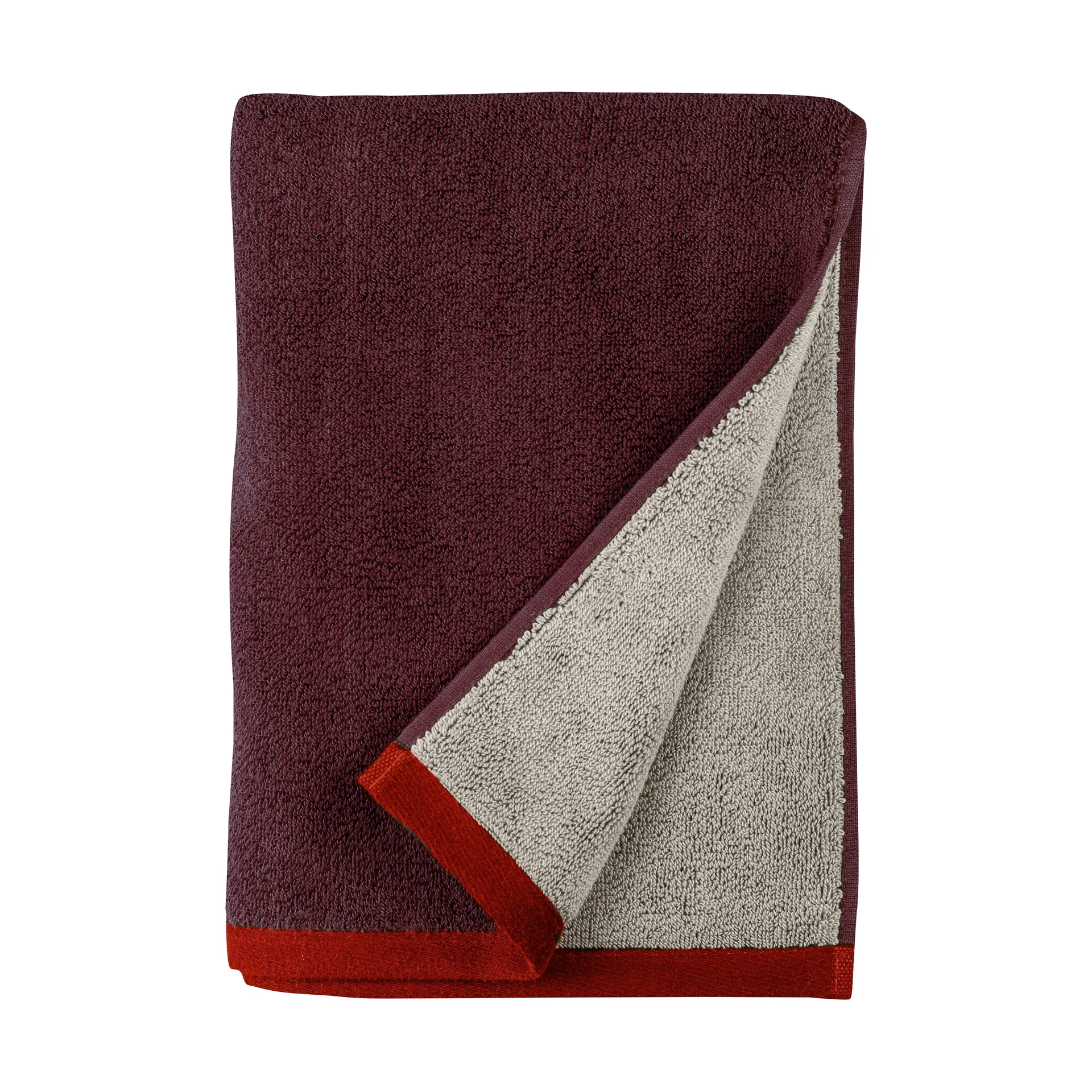 Mette Ditmer Soft badhandduk 70x133 cm -> Soft kylpypyyhe 70x133 cm Gray-Red (harmaa-punainen), 70x133 cm