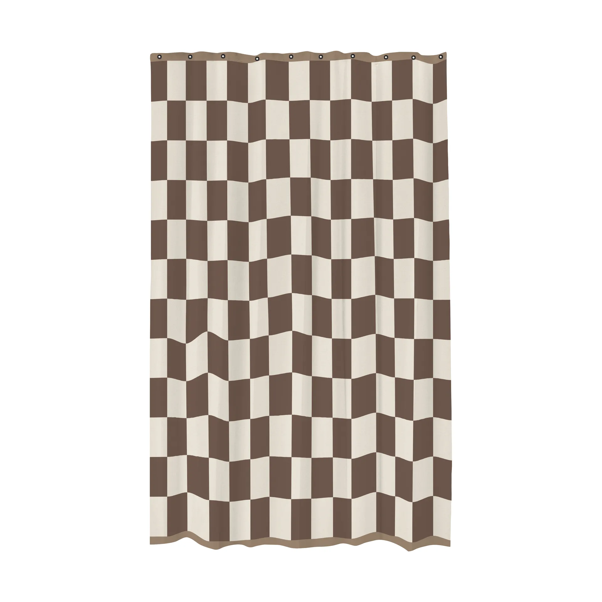 Mette Ditmer Retro suihkuverho 150x200 cm Ruskea