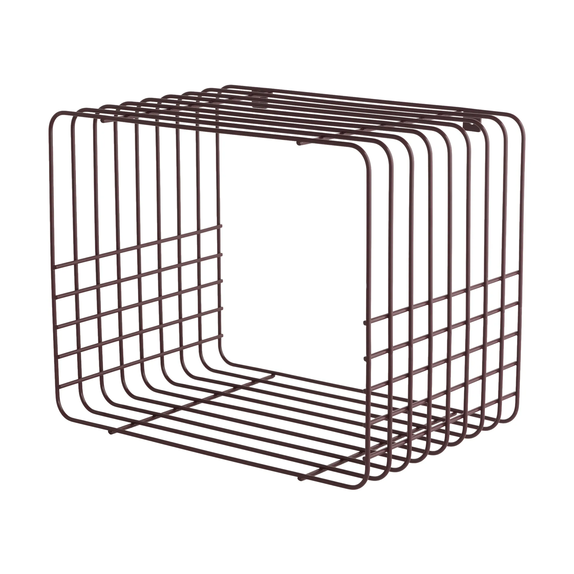 Mette Ditmer Wire-hylly Short, punainen, 26x38x30,5 cm