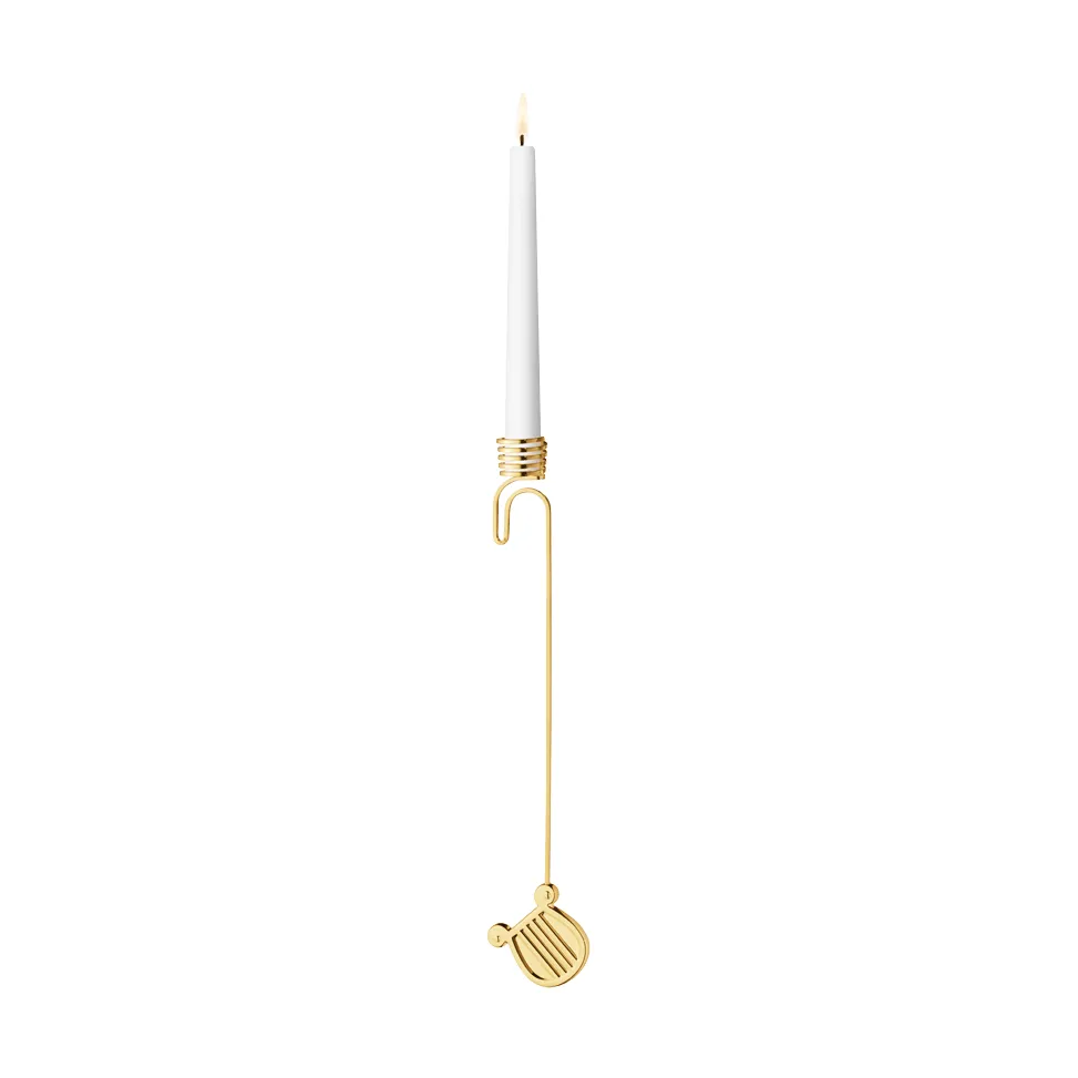Georg Jensen vuoden 2026 kynttilänjalka Harpa, kulta