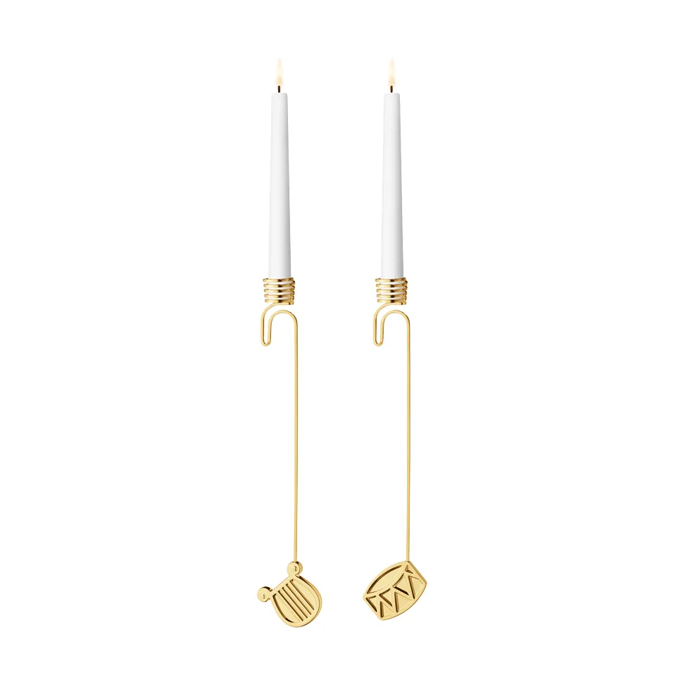 Georg Jensen 2026 vuoden kynttilänjalkasetti kulta