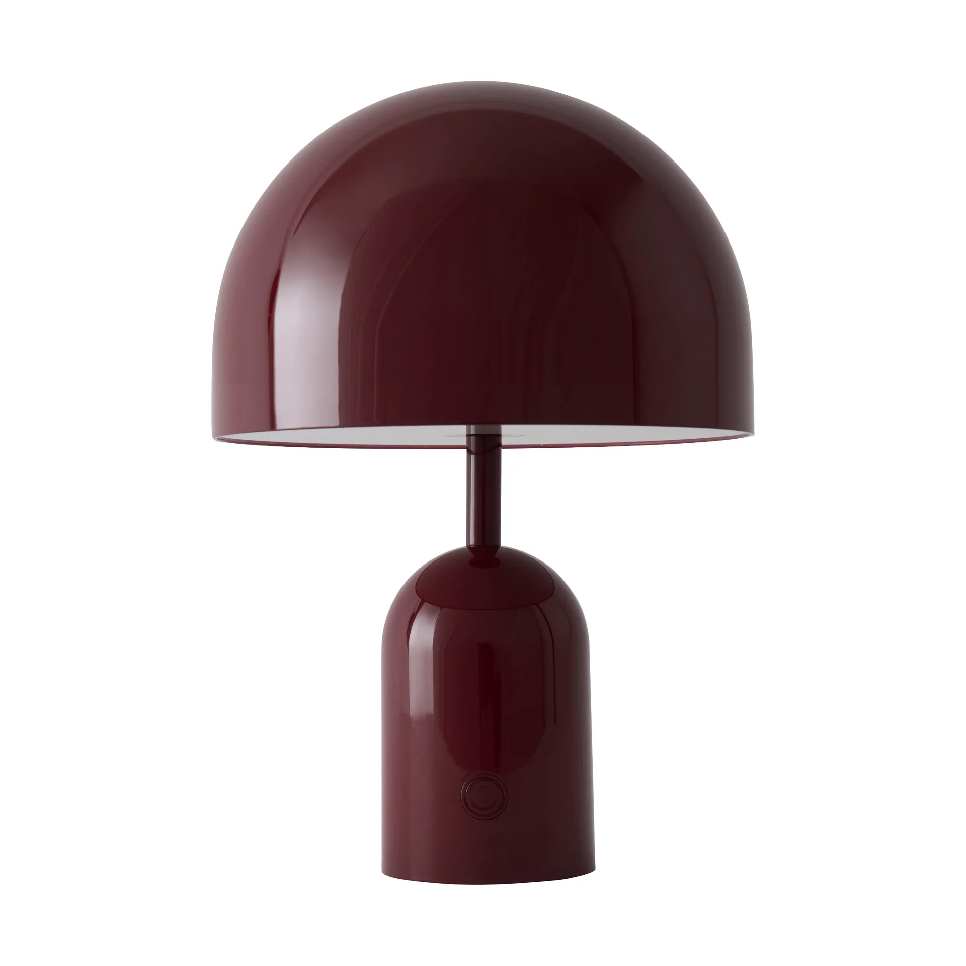 Tom Dixon Bell Portabel LED-pöytälamppu 28 cm v.2 Burgundi