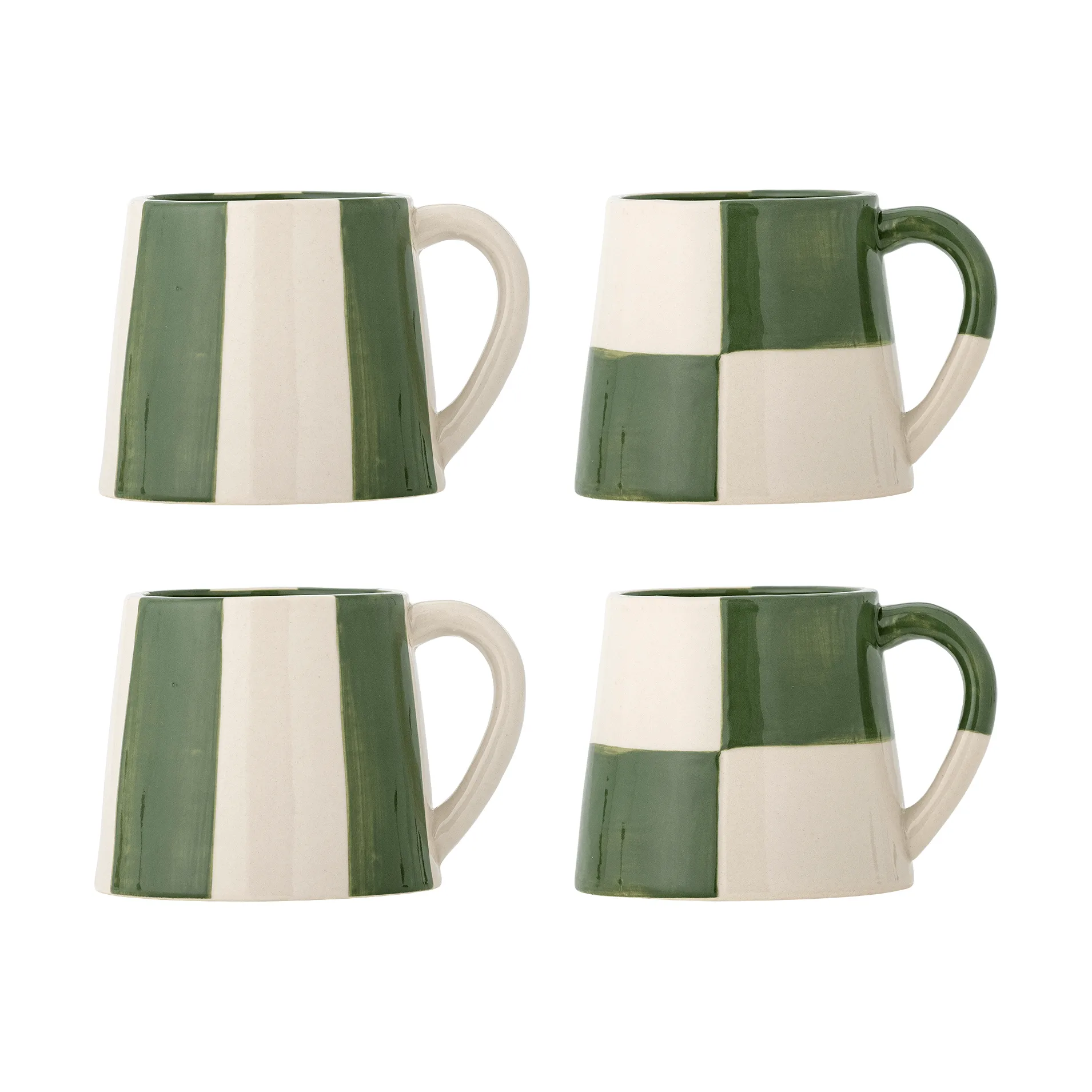 Bloomingville Floki muki Green, 4 kpl