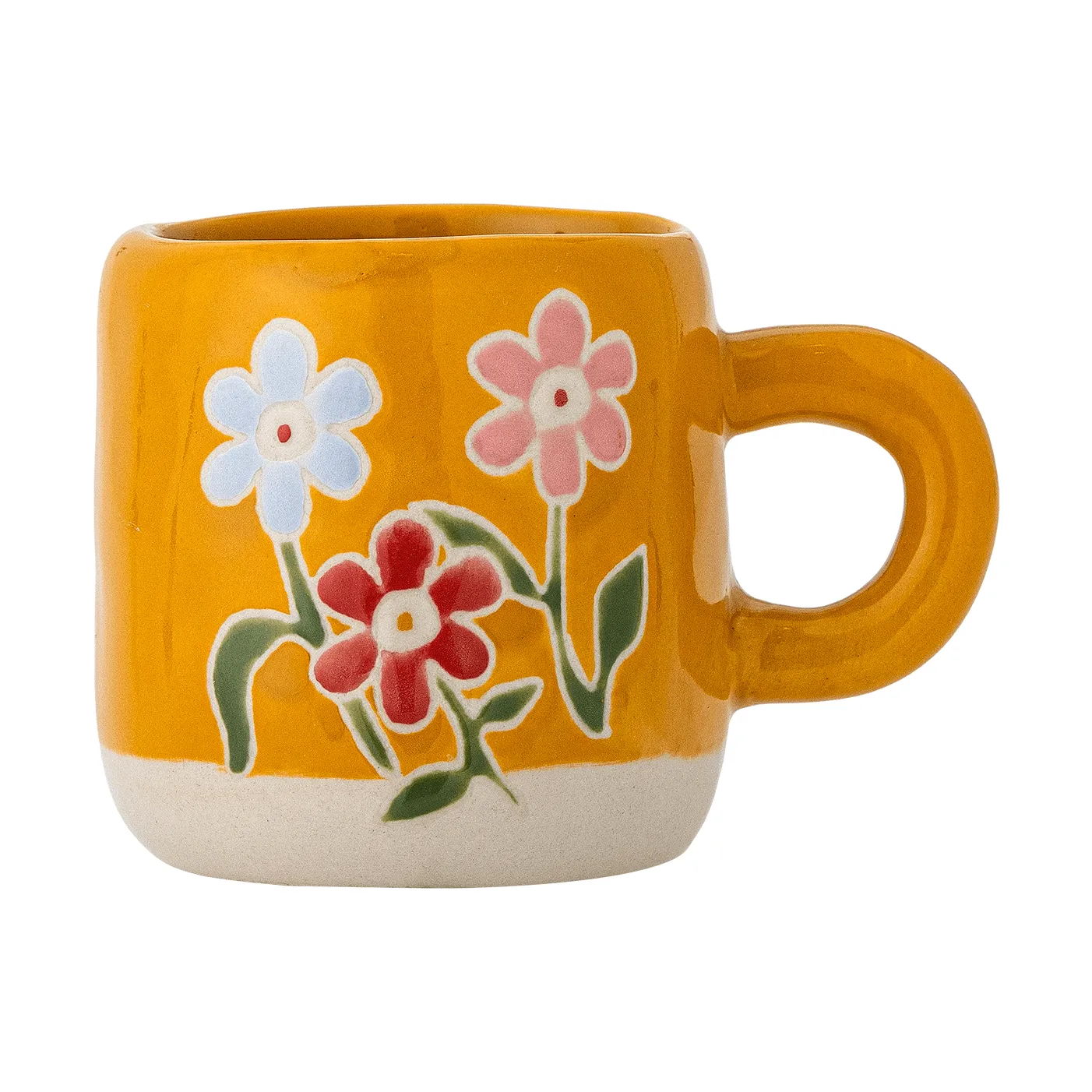 Bloomingville Millie muki 11 cl Keltainen, kukat