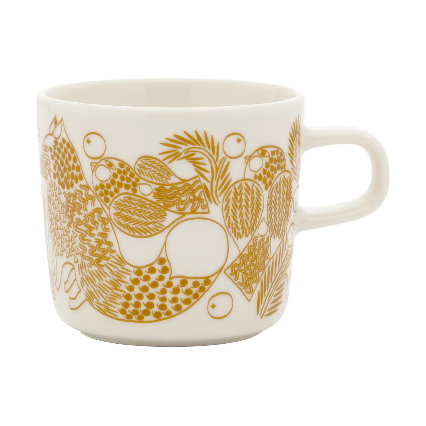 Marimekko Piirto Ketunmar kahvikuppi White-bronze ruskea, 20 cl