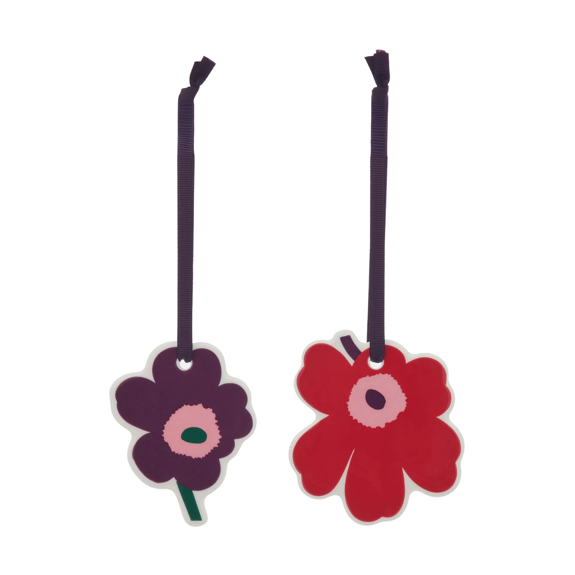 Marimekko Unikko koristeornamentti Karhunvatukka-vaaleanpunainen-luumu, 2 kpl