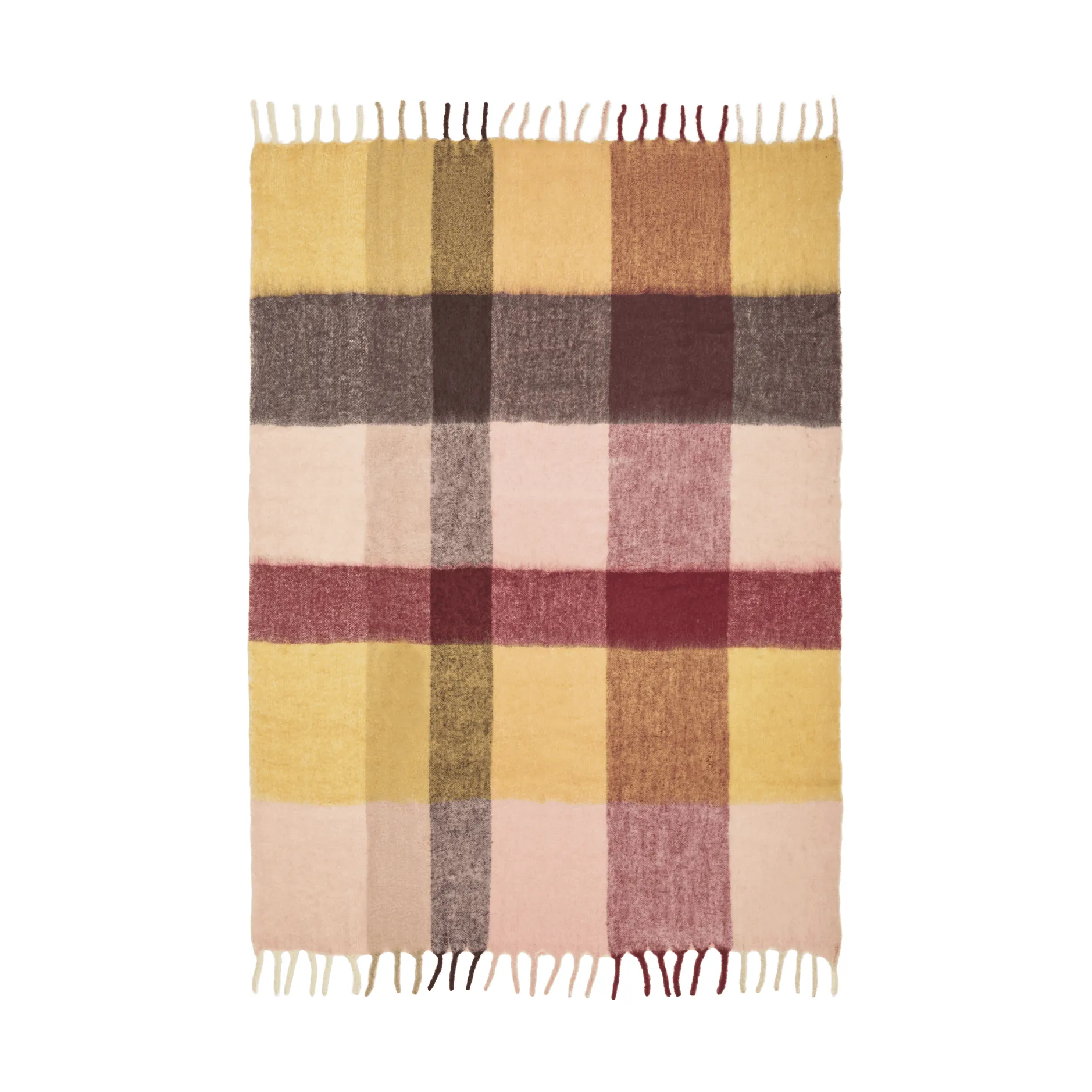 Ferm Living Blur mohair viltti Butter-pale rose, 130x170 cm