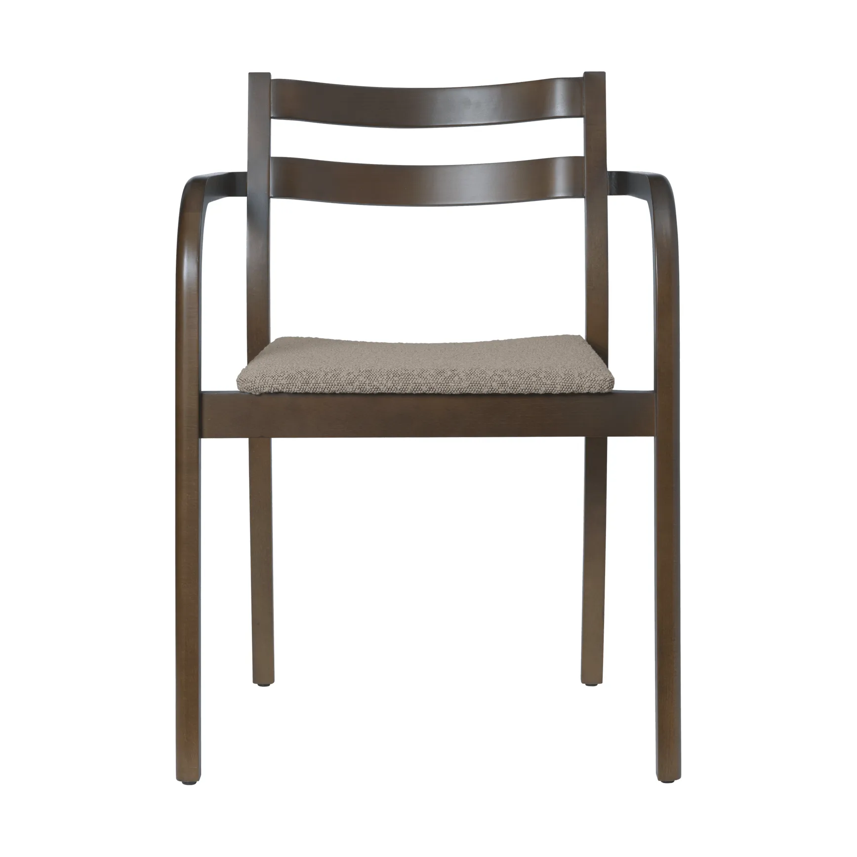 Ferm Living Boda nojatuoli Verhoiltu istuin rugged bouclé, dark stained-natural