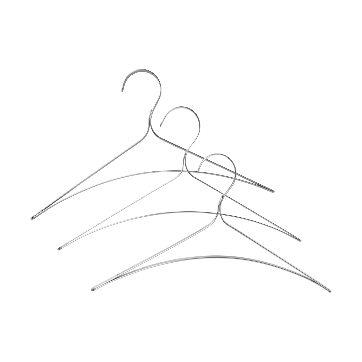 Ferm Living Bowline vaateripustin 3 kpl, ruostumatonta terästä