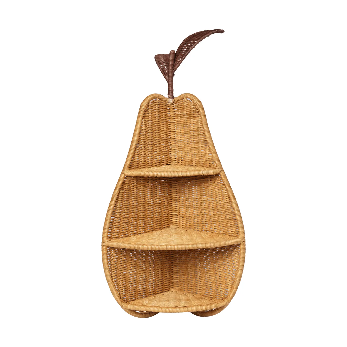 Ferm Living Pear punottu kulmahylly Luonnollinen