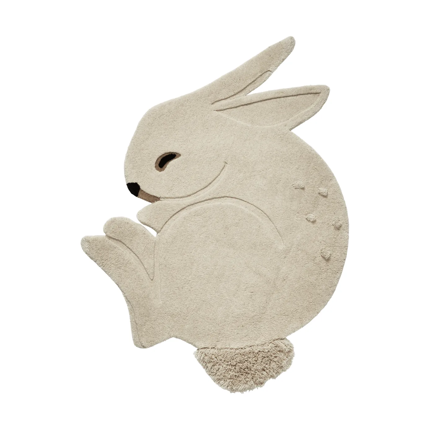 Ferm Living Rabbit tuftattu matto Off-white, 88x120 cm