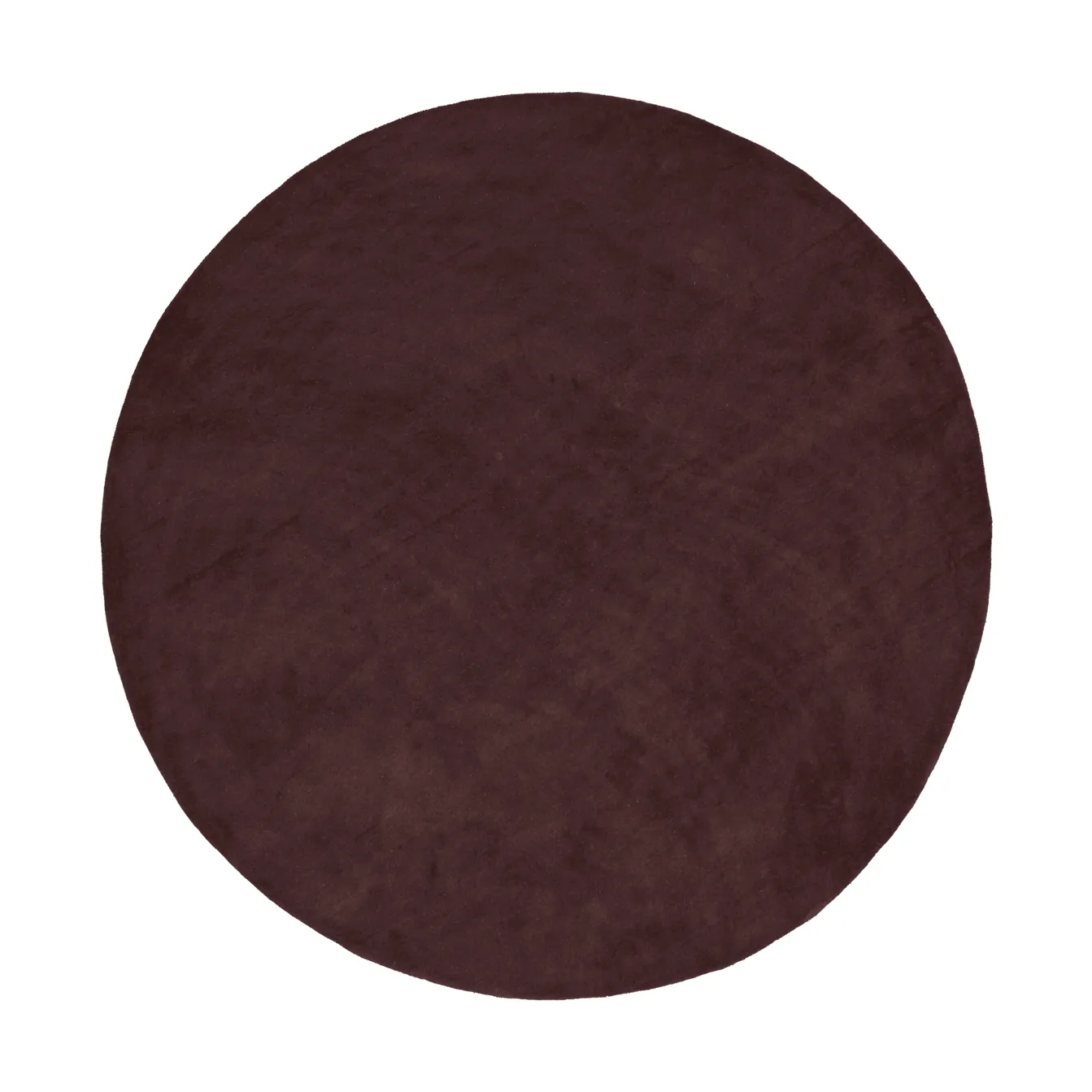 Ferm Living Stille tuftattu matto pyöreä Dark pecan, Ø240 cm