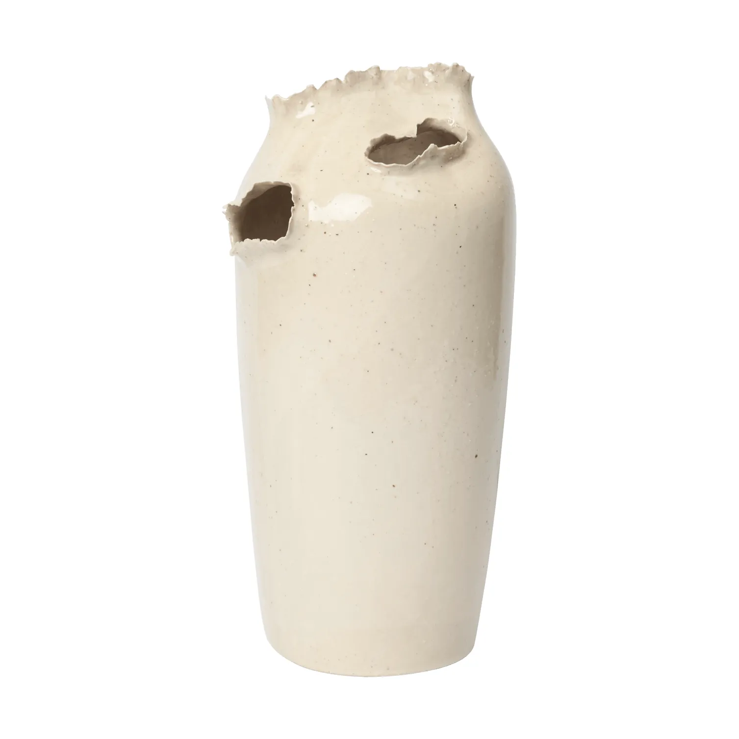 Ferm Living Tereo maljakko Off-white speckle, 27 cm