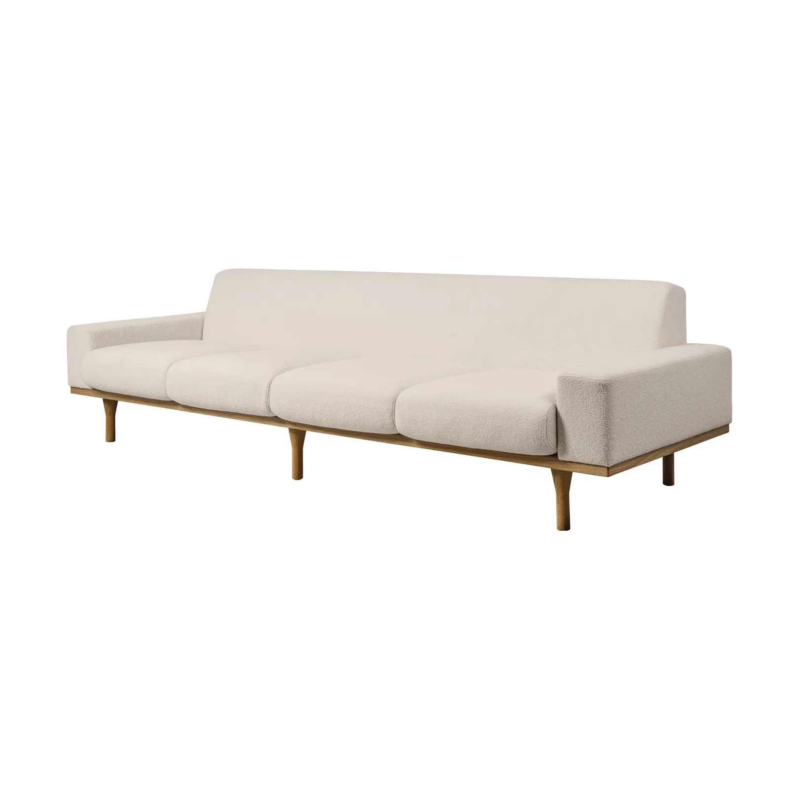 GUBI SW50 sohva Harp 24 Ivory-öljytty tammi, 4-istuttava