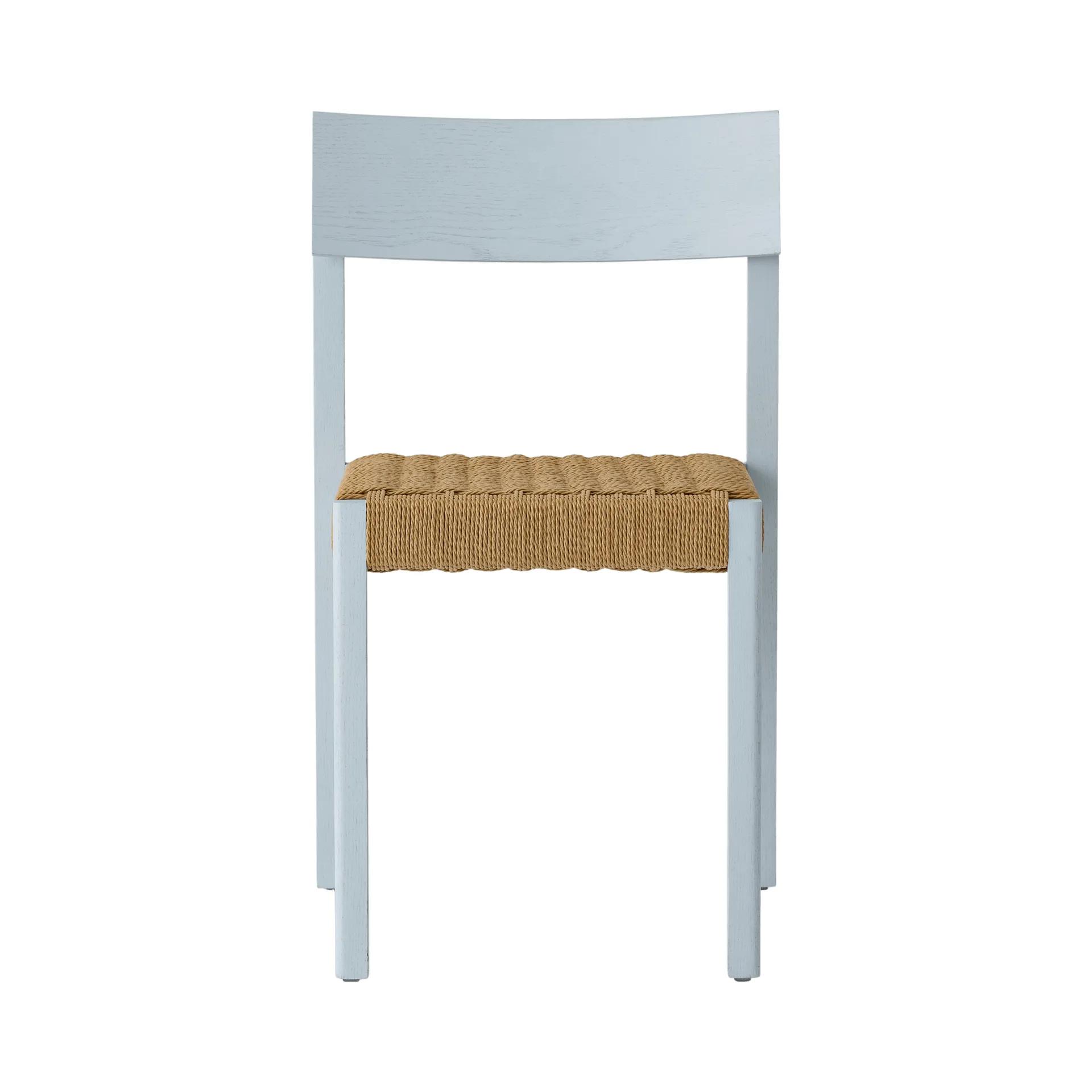 Audo Copenhagen Mauro tuoli Linen blue tammi-luonnonpunottu istuin