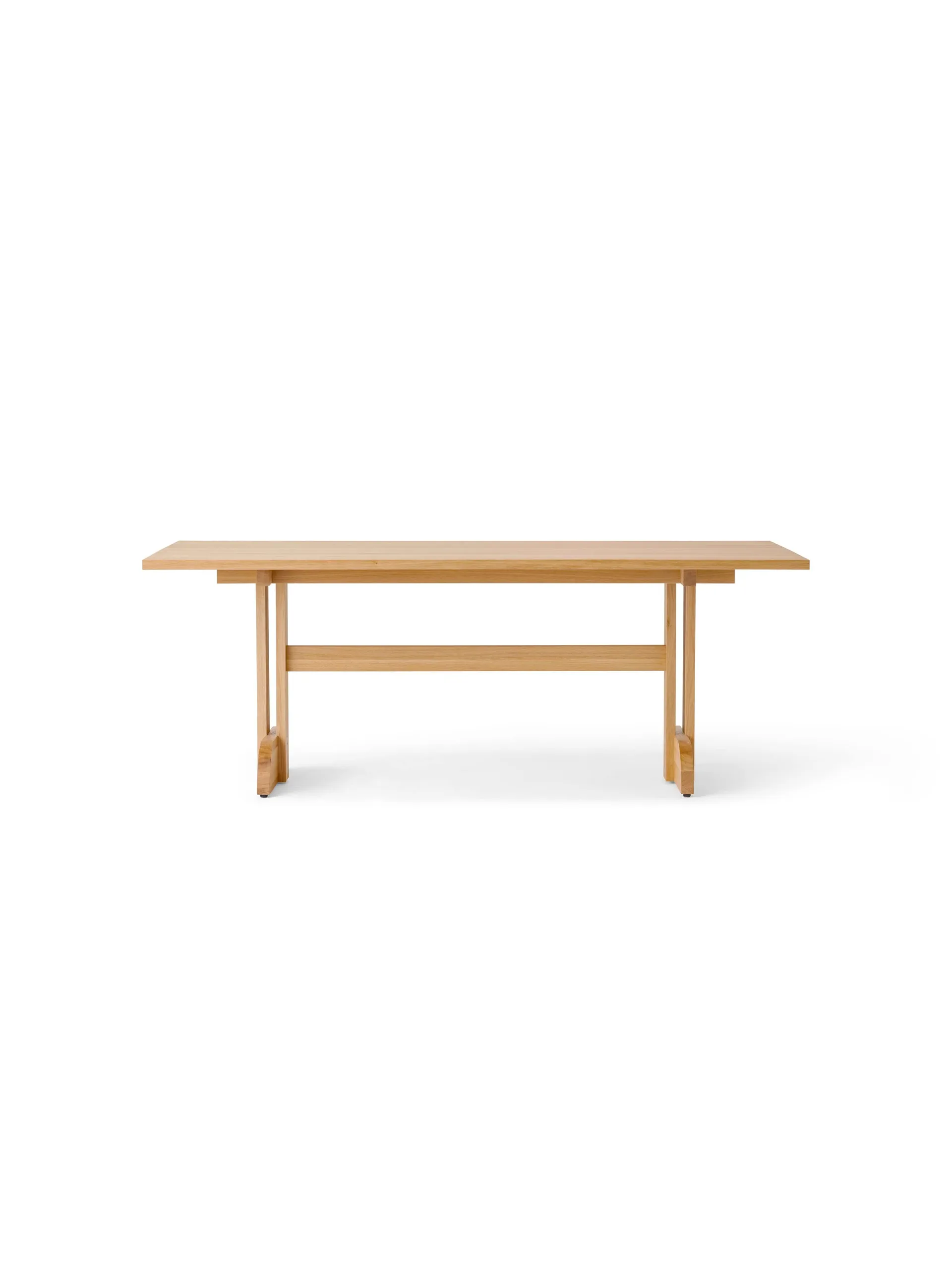 Audo Copenhagen Puffin ruokapöytä Oak Solid Natural Luonnollinen tammi, 200x95 cm