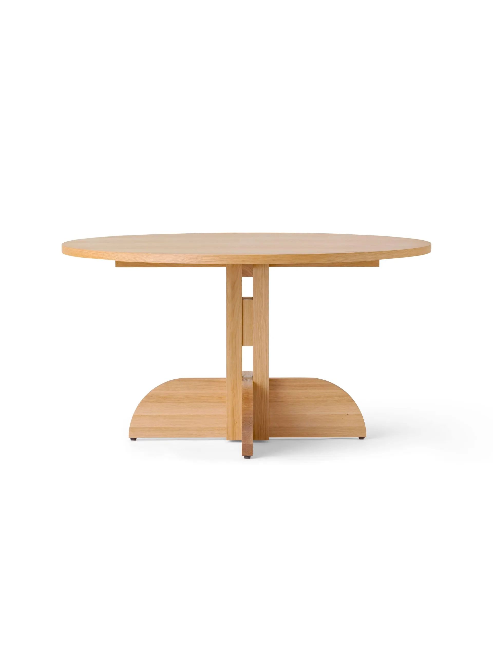 Audo Copenhagen Puffin Dining Table tammiviilu Natural Luonnollinen tammenviilu, Ø140 cm