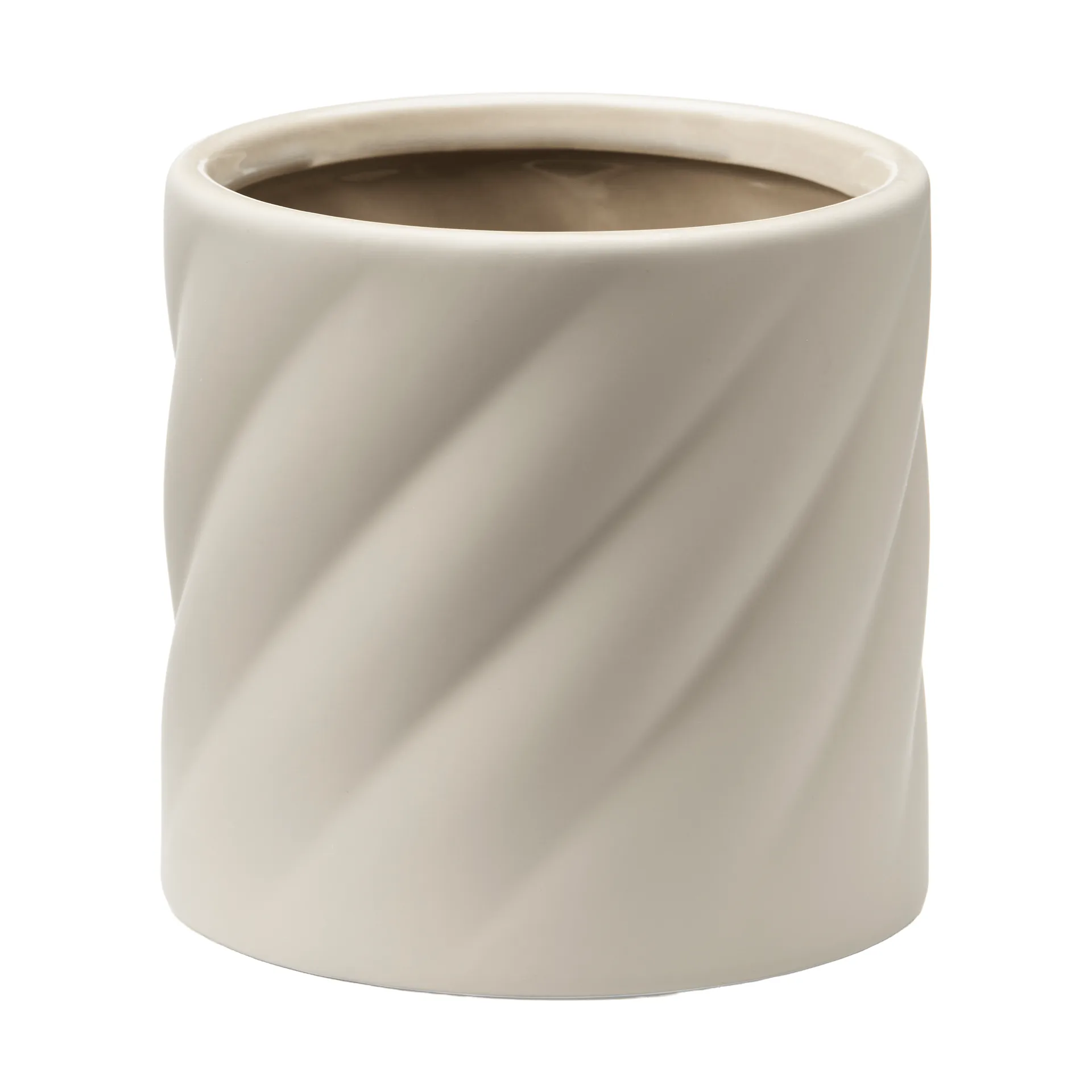 Cooee Design Twist kukkaruukku Hiekka, pieni Ø12 cm