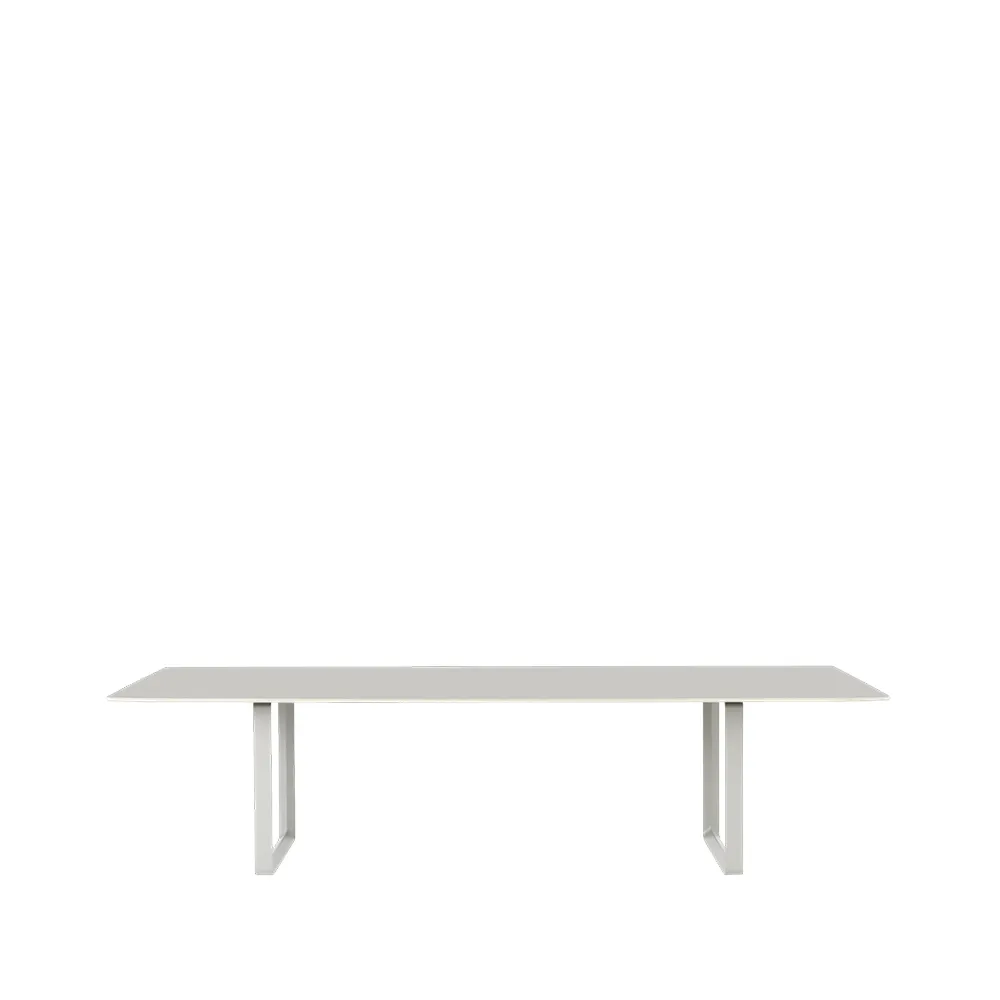 Muuto 70/70 ruokapöytä 295 x 108 cm Grey linoleum-Plywood-Grey