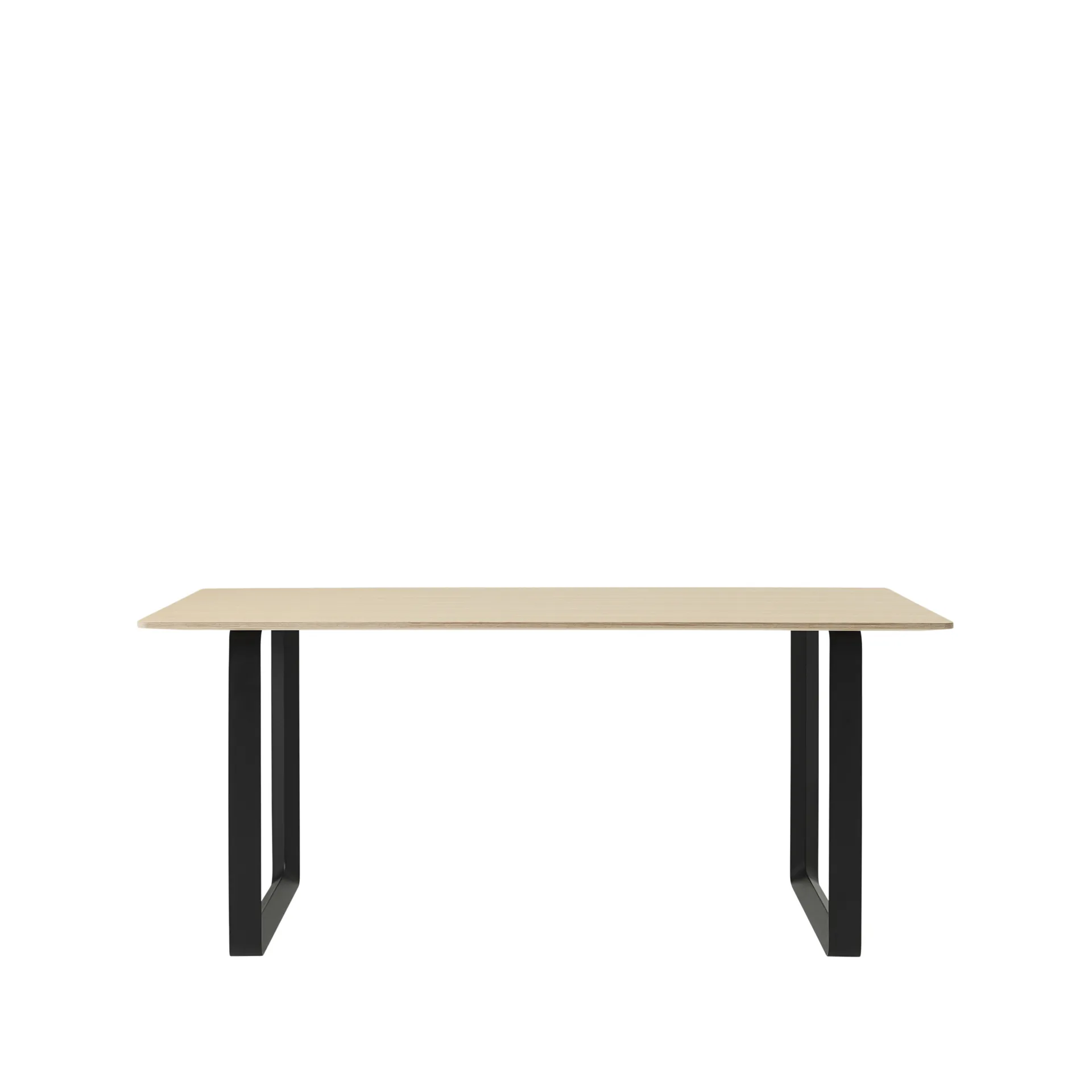 Muuto 70/70 ruokapöytä 170 x 85 cm Oak veener-Plywood-Black