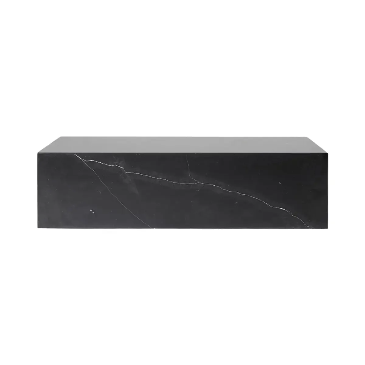 Audo CPH, Plinth-sohvapöytä, matala, Nero Marquina -marmoria
