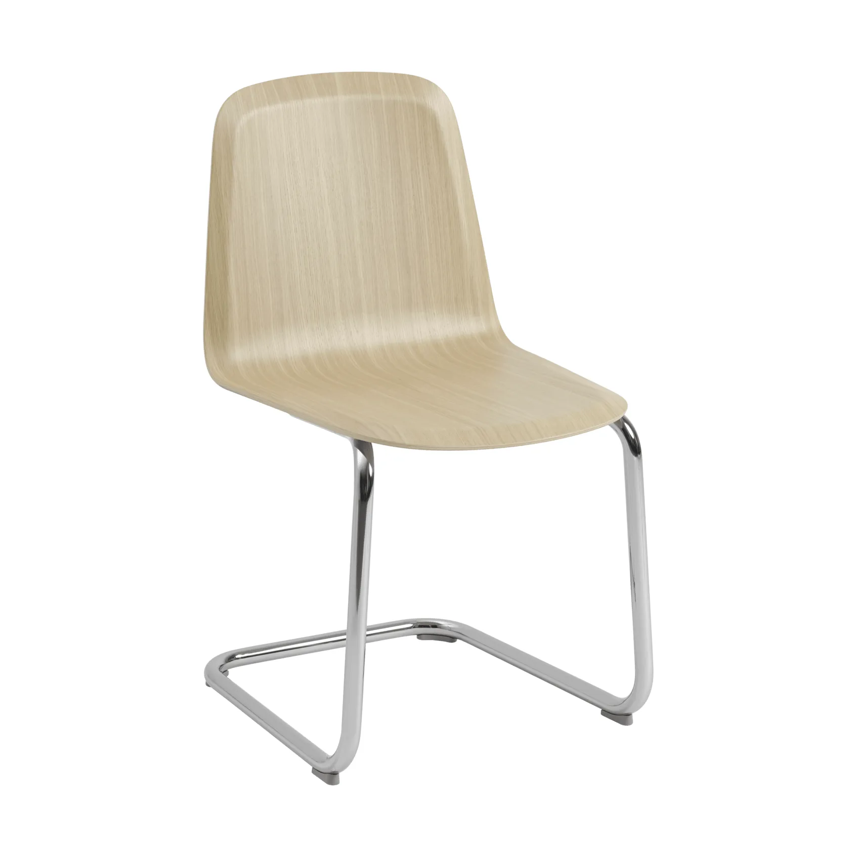 Muuto Brink Chair Cantilever Base tuoli Tammi-kromi