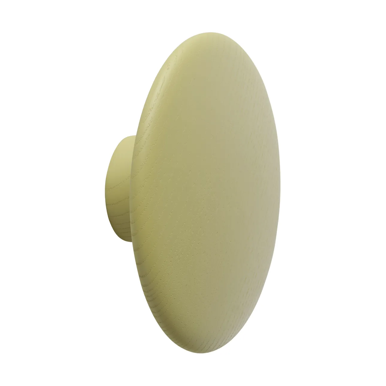 Muuto Dots Wood vaatekoukku Light olive, Ø13 cm
