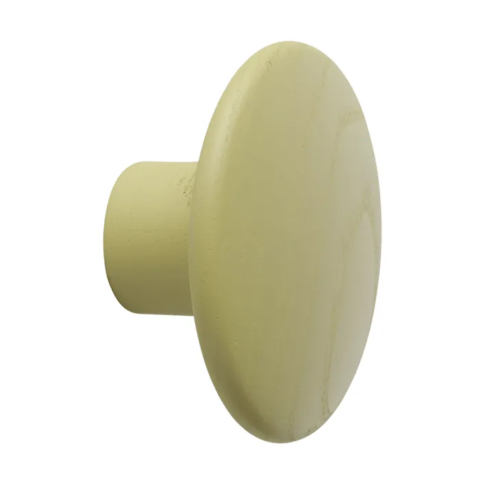 Muuto Dots Wood vaatekoukku Light olive, Ø6,5 cm