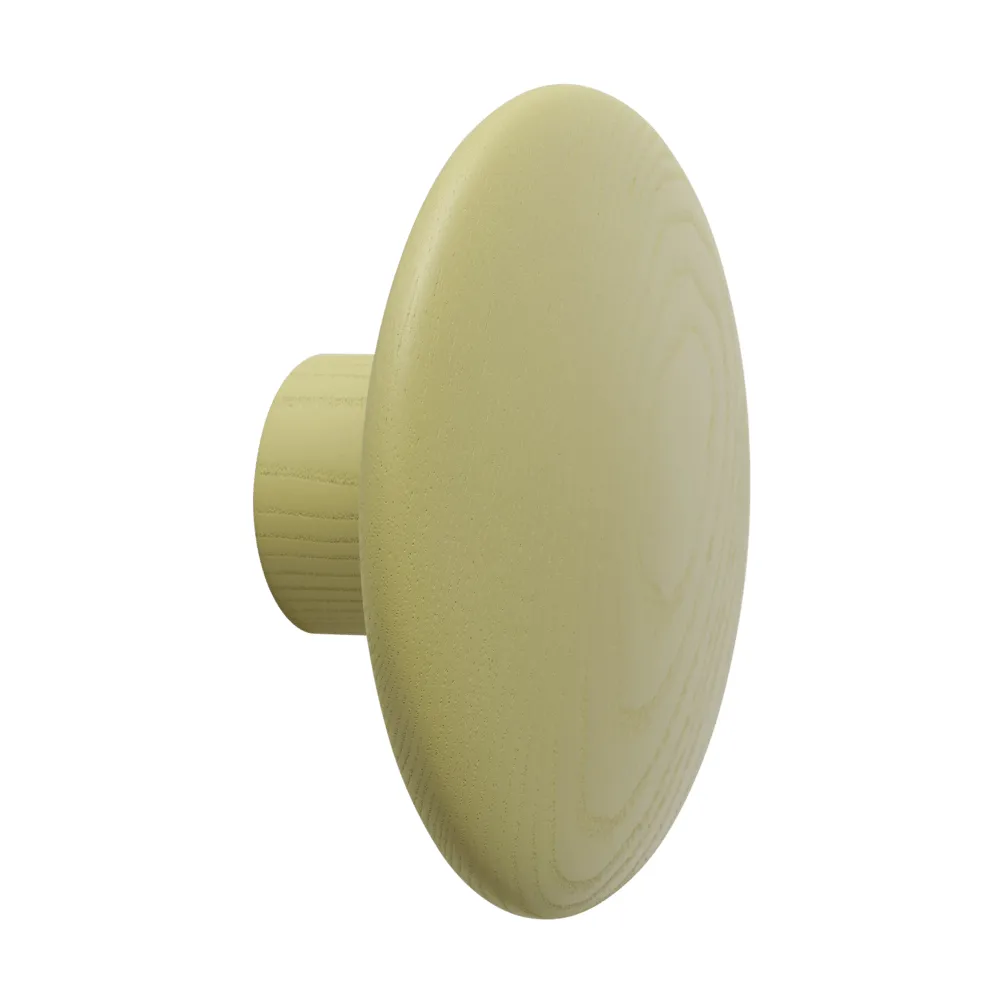 Muuto Dots Wood vaatekoukku Light olive, Ø9 cm