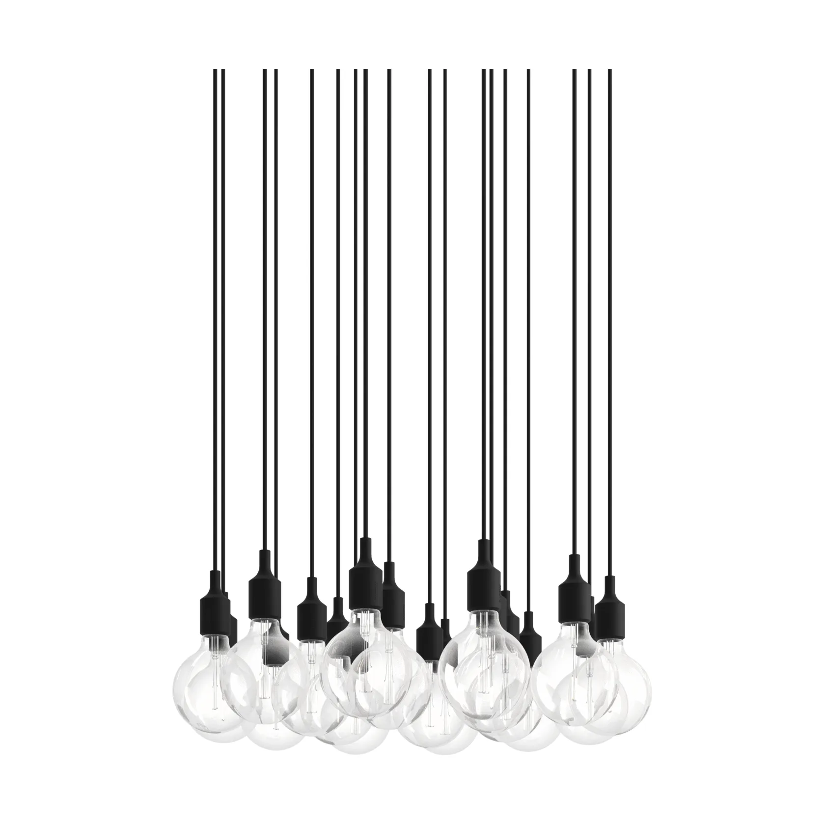 Muuto E27 Pendant Cluster 18 riippuvalaisin Black