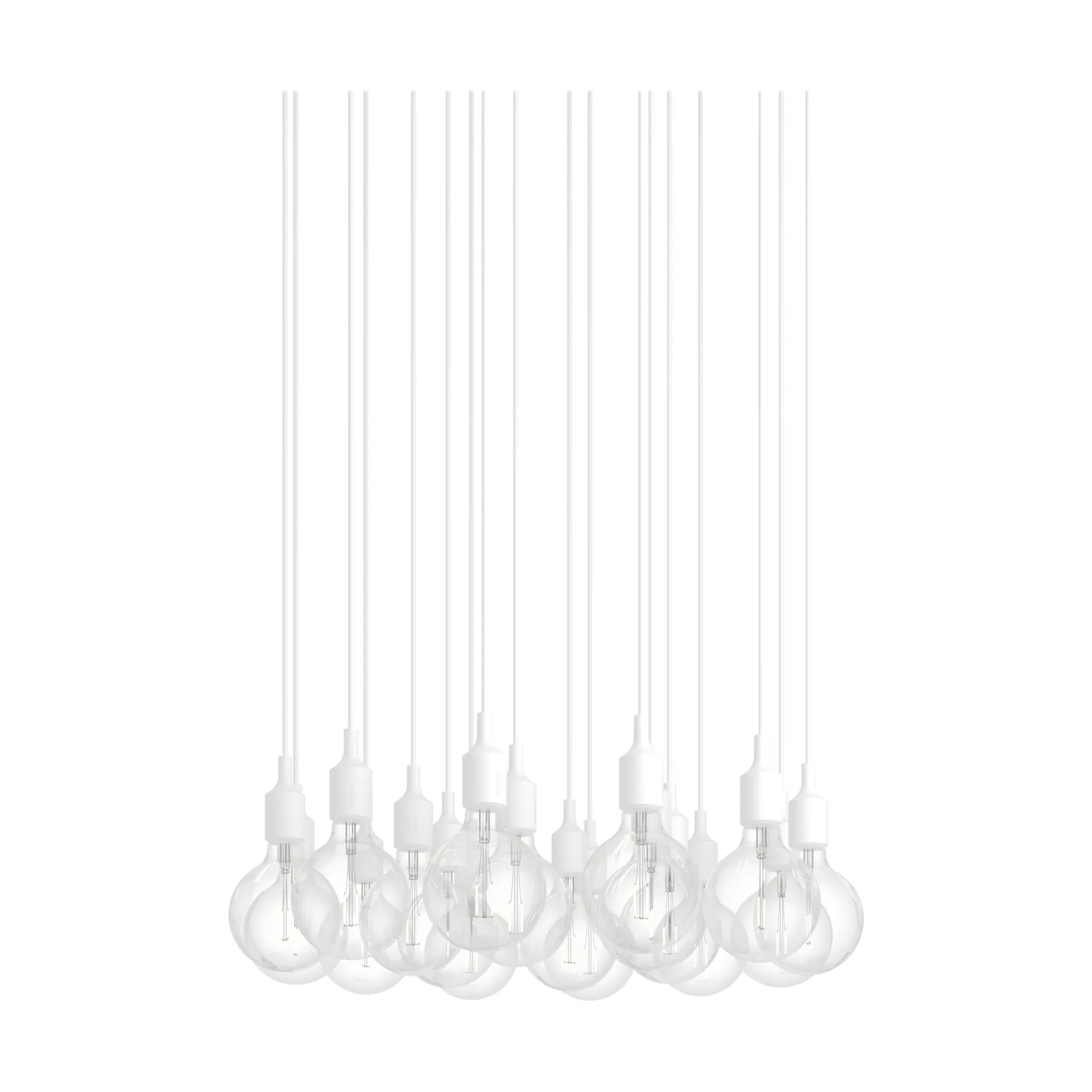 Muuto E27 Pendant Cluster 18 riippuvalaisin Valkoinen