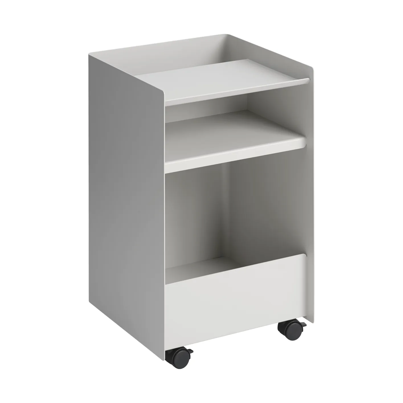 Muuto Folded Trolley rullavaunu avoin Grey 37,4x61,5x37,2 cm