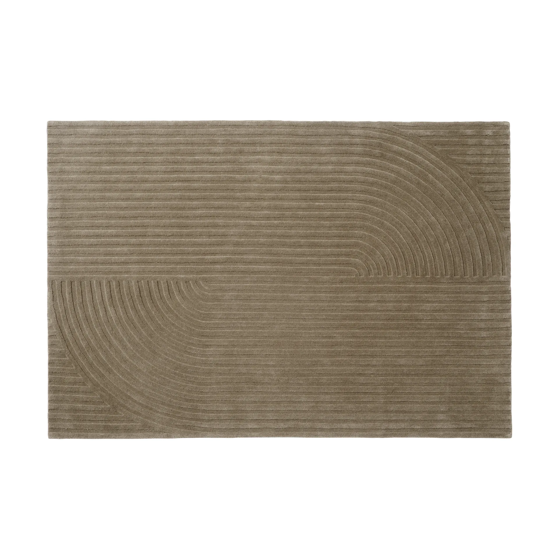 Muuto Relevo Rug Quattro villamatto Taupe, 170x240 cm