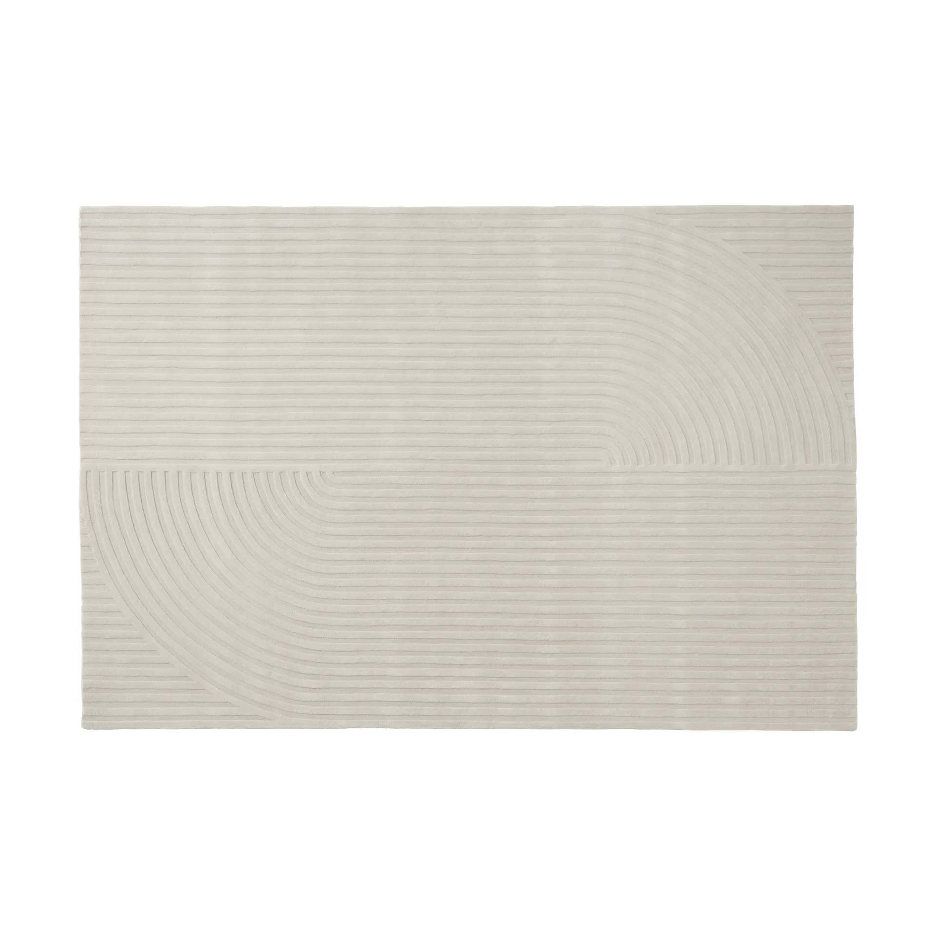 Muuto Relevo Rug Quattro villamatto Off white, 200x300 cm