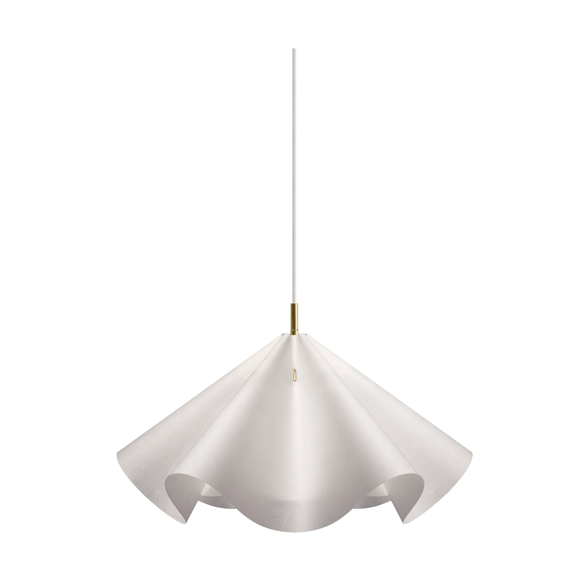 MOEBE Sinuate riippuvalaisin White-brass, medium Ø60x30 cm