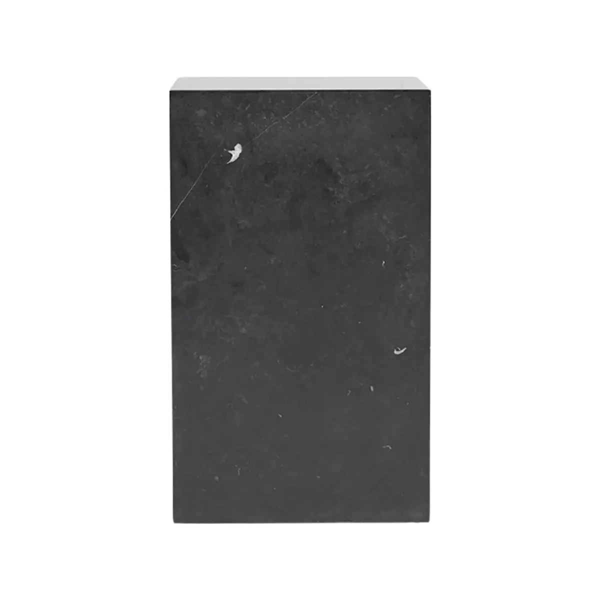 Audo CPH, Plinth-sivupöytä, korkea, Nero Marquina -marmori