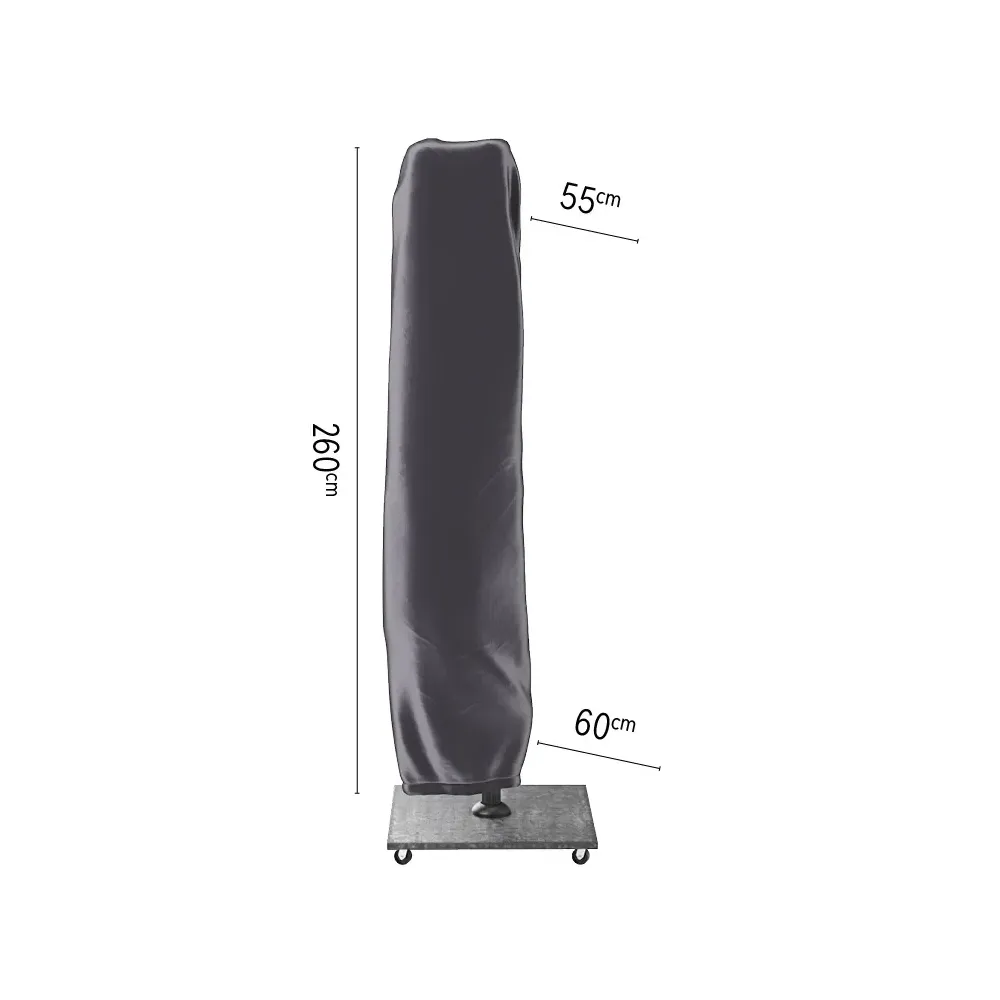 Platinum Sun & Shade, Free-arm parasol cover H260x55/60 Anthracite