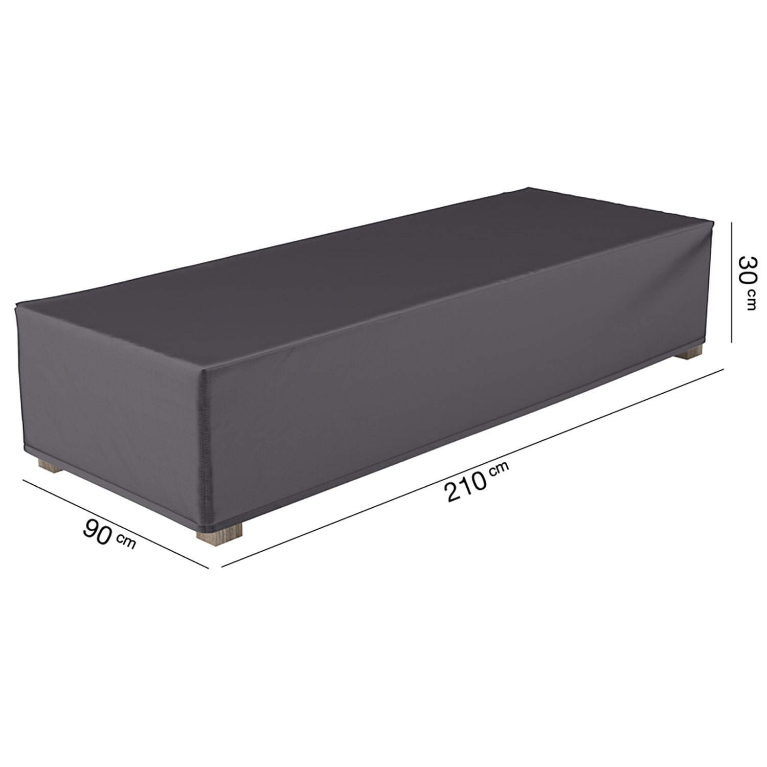 Platinum Aerocover, Kalusteen suojapeite aurinkovuoteeseen 90 x 210 cm